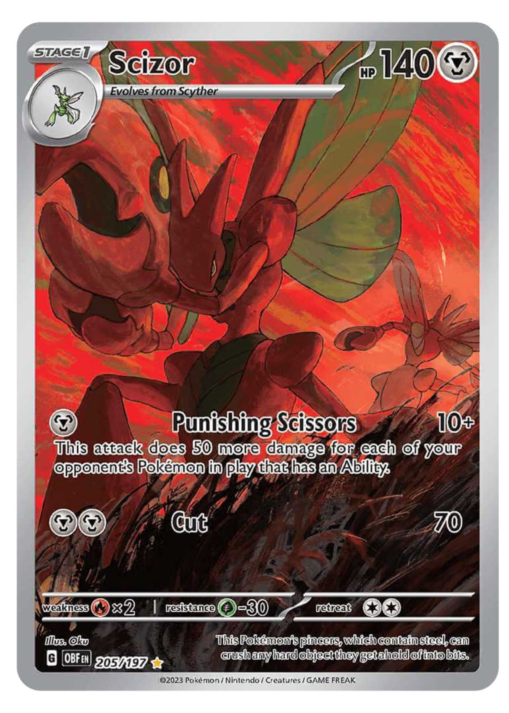 Scizor 205 (OBF): near mint