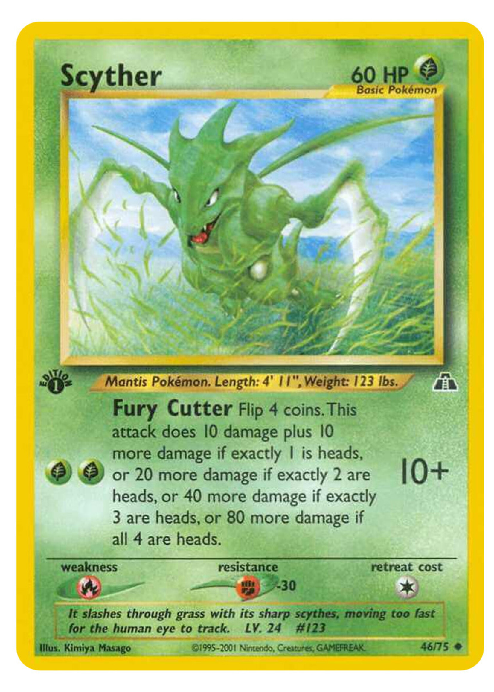 Scyther 46 (NDI) 1st Edition: light played