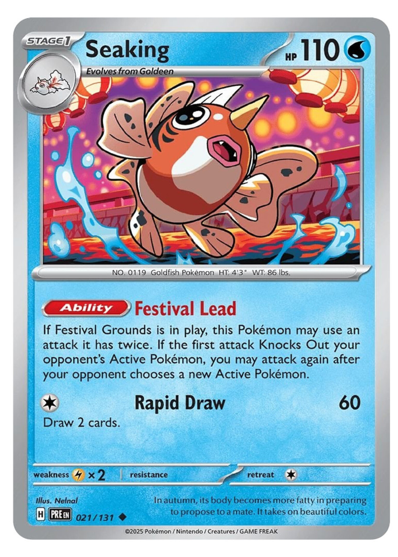 Seaking 21 (PRE) Master Ball Holo: near mint