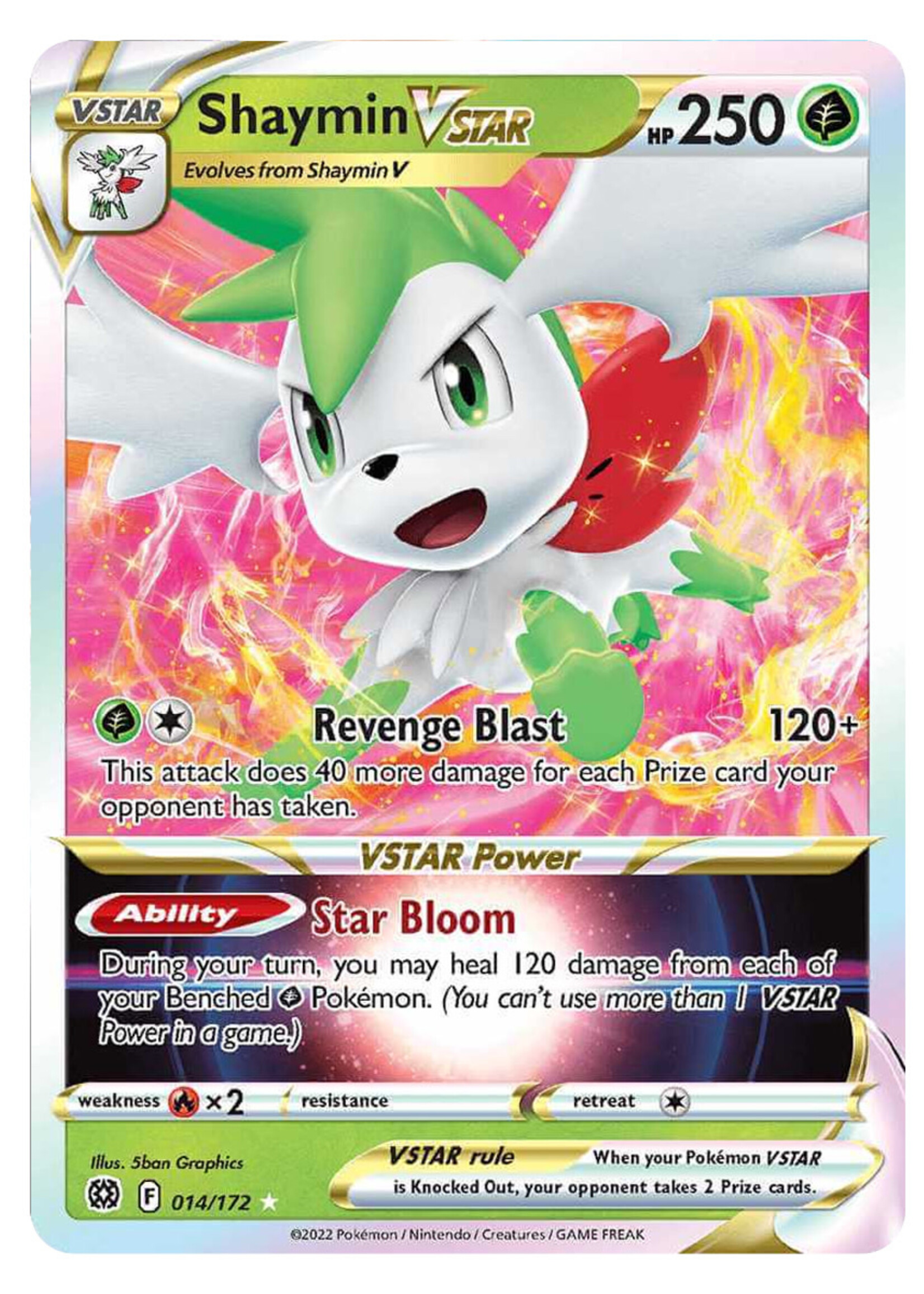 Shaymin Vstar 14 (BRS): near mint