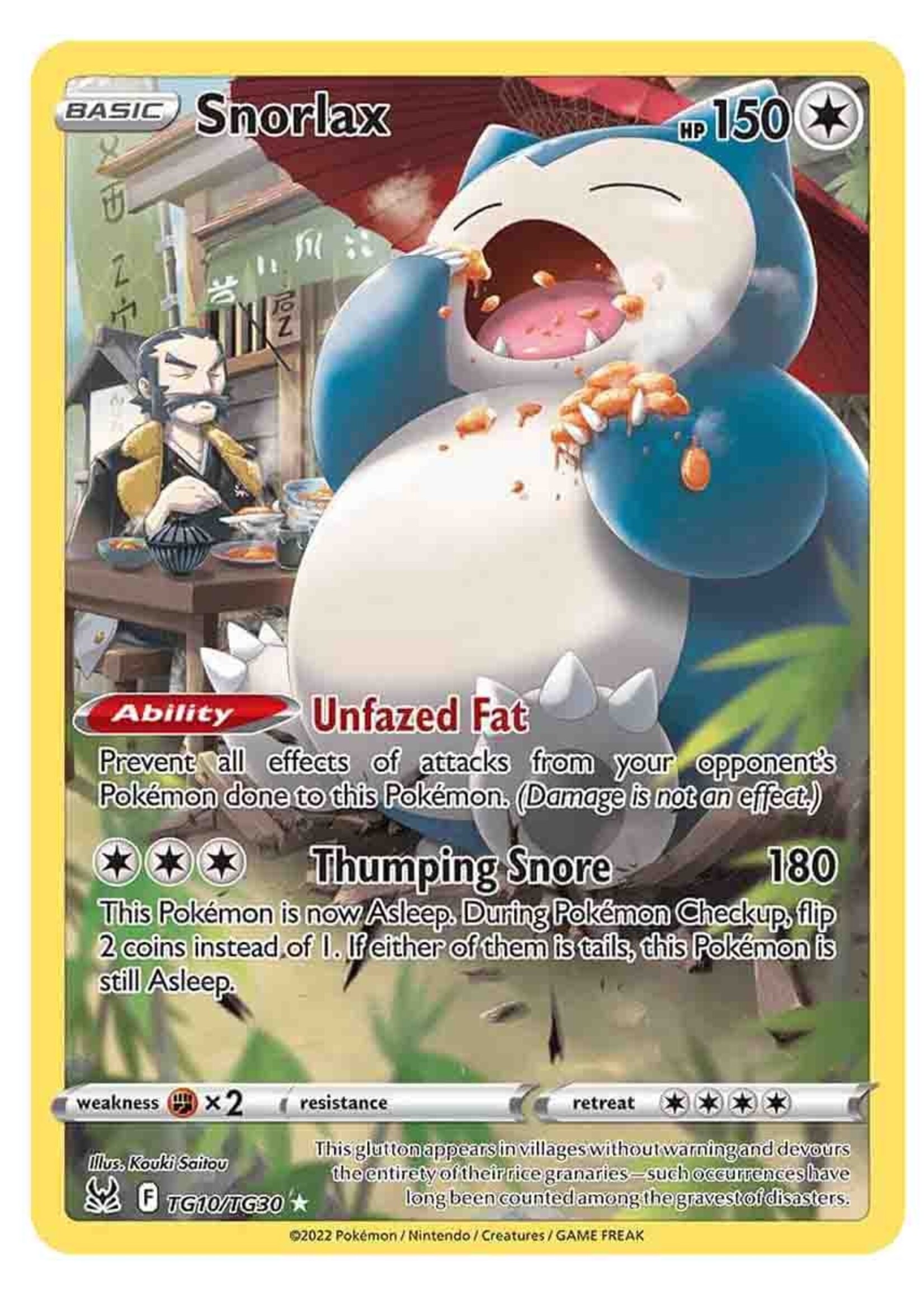 Snorlax TG10 (LOR): near mint