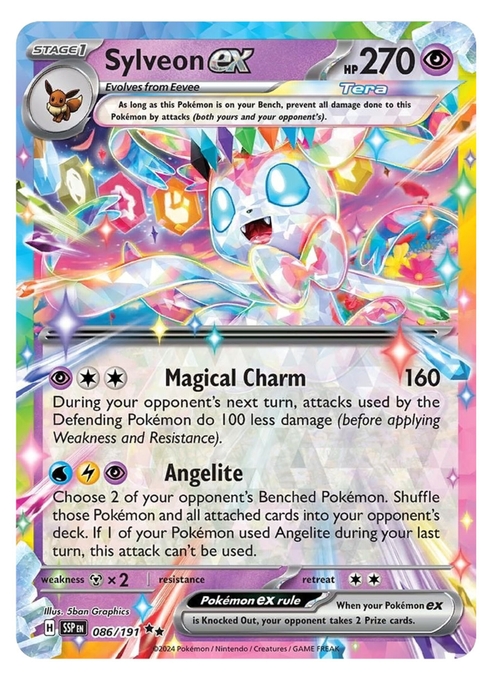 Sylveon Ex 86 (SSP): excellent