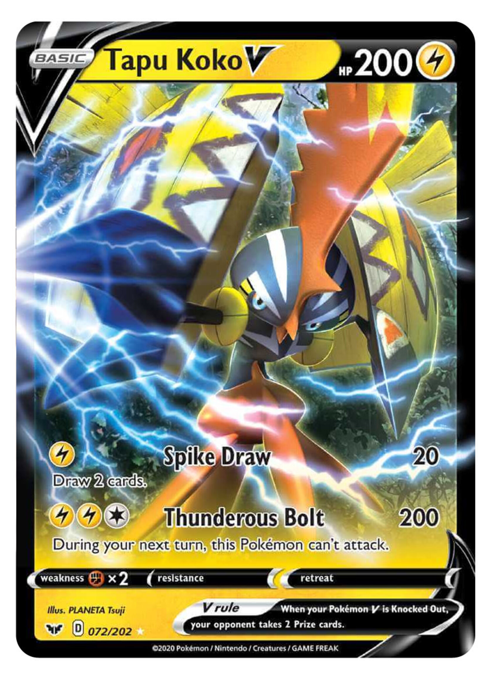 Tapu Koko V 72 (SSH): near mint