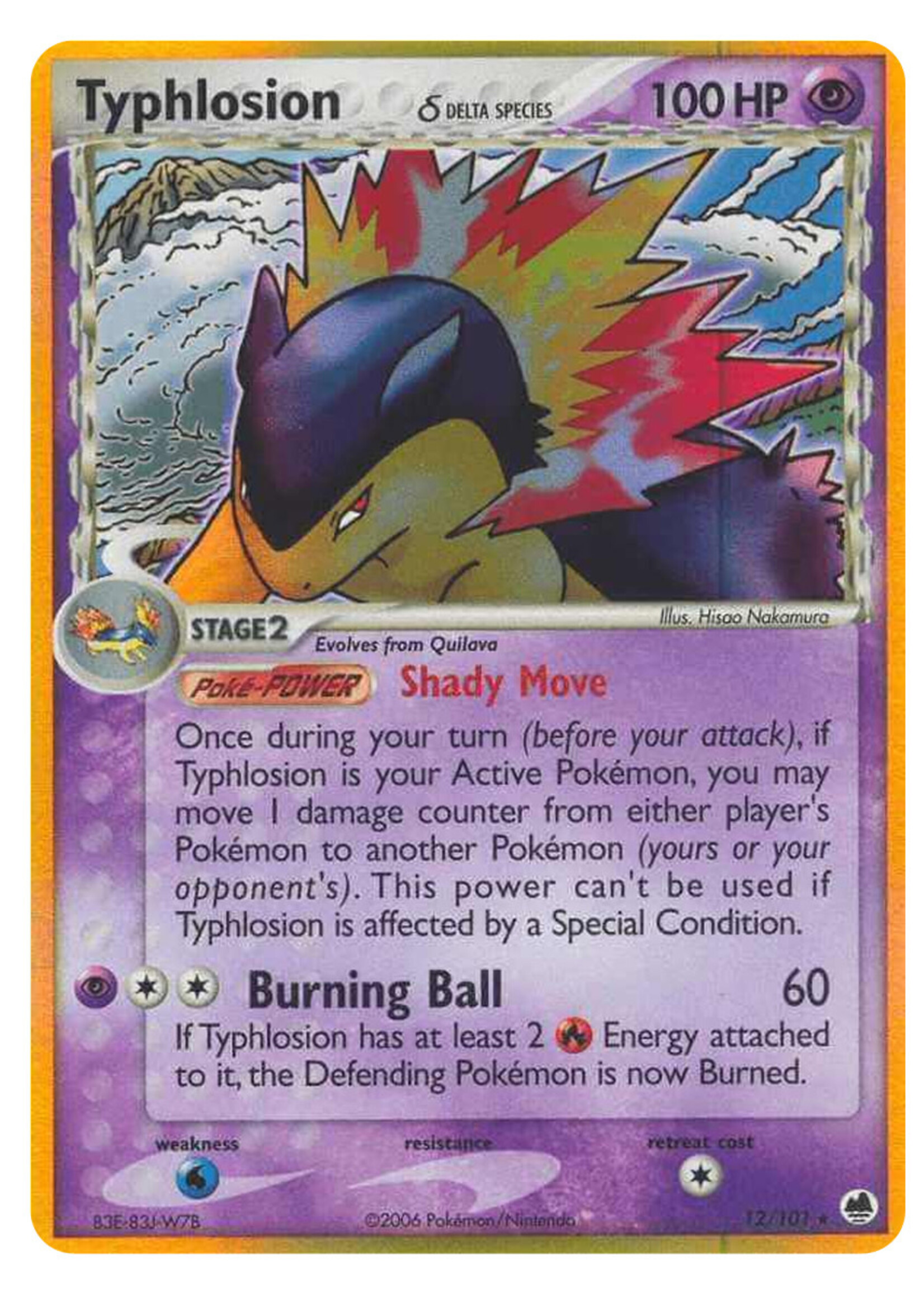 Typhlosion Delta Species 12 (DF): played