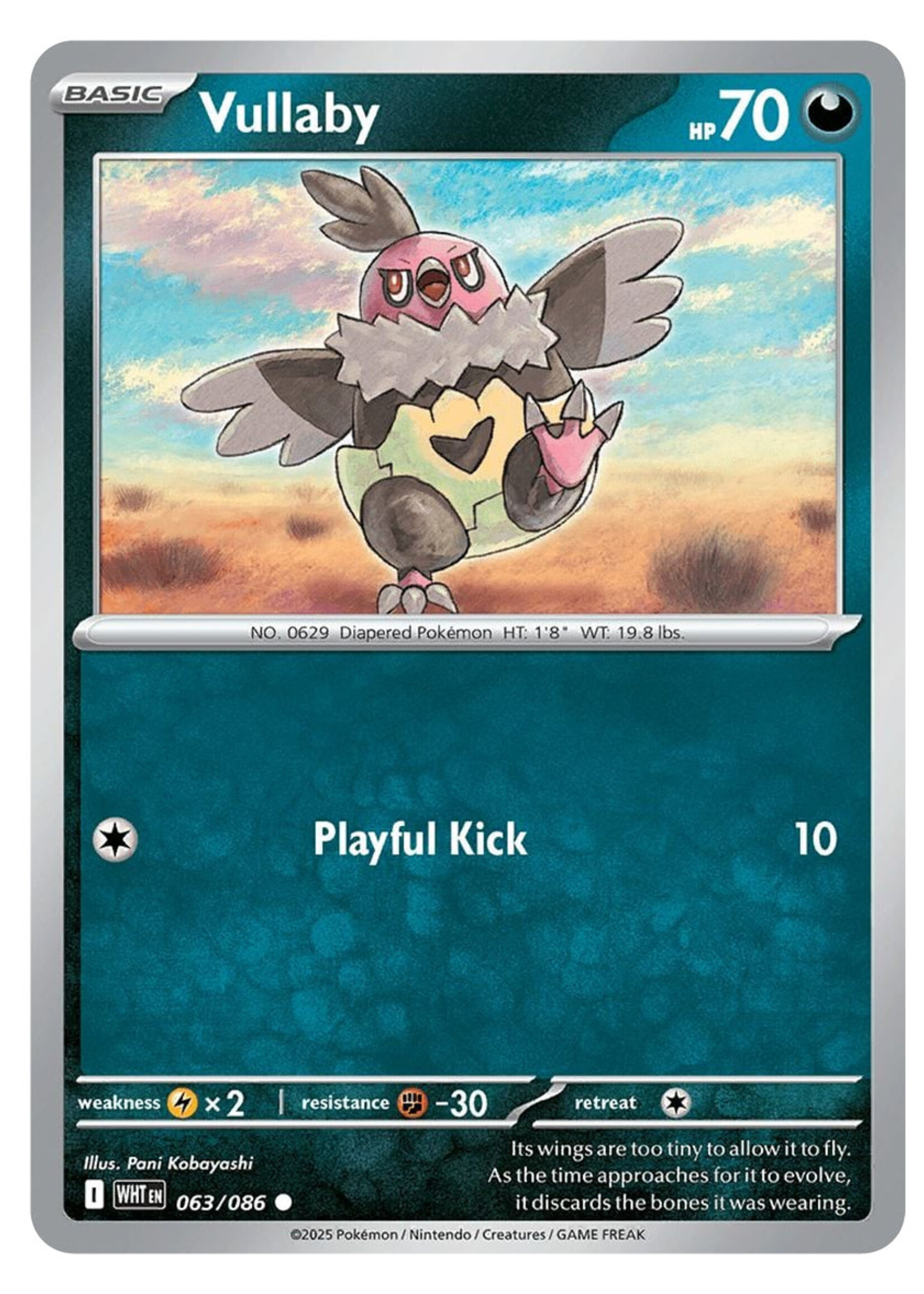 Vullaby 63 (WHT) Master Ball Holo: near mint