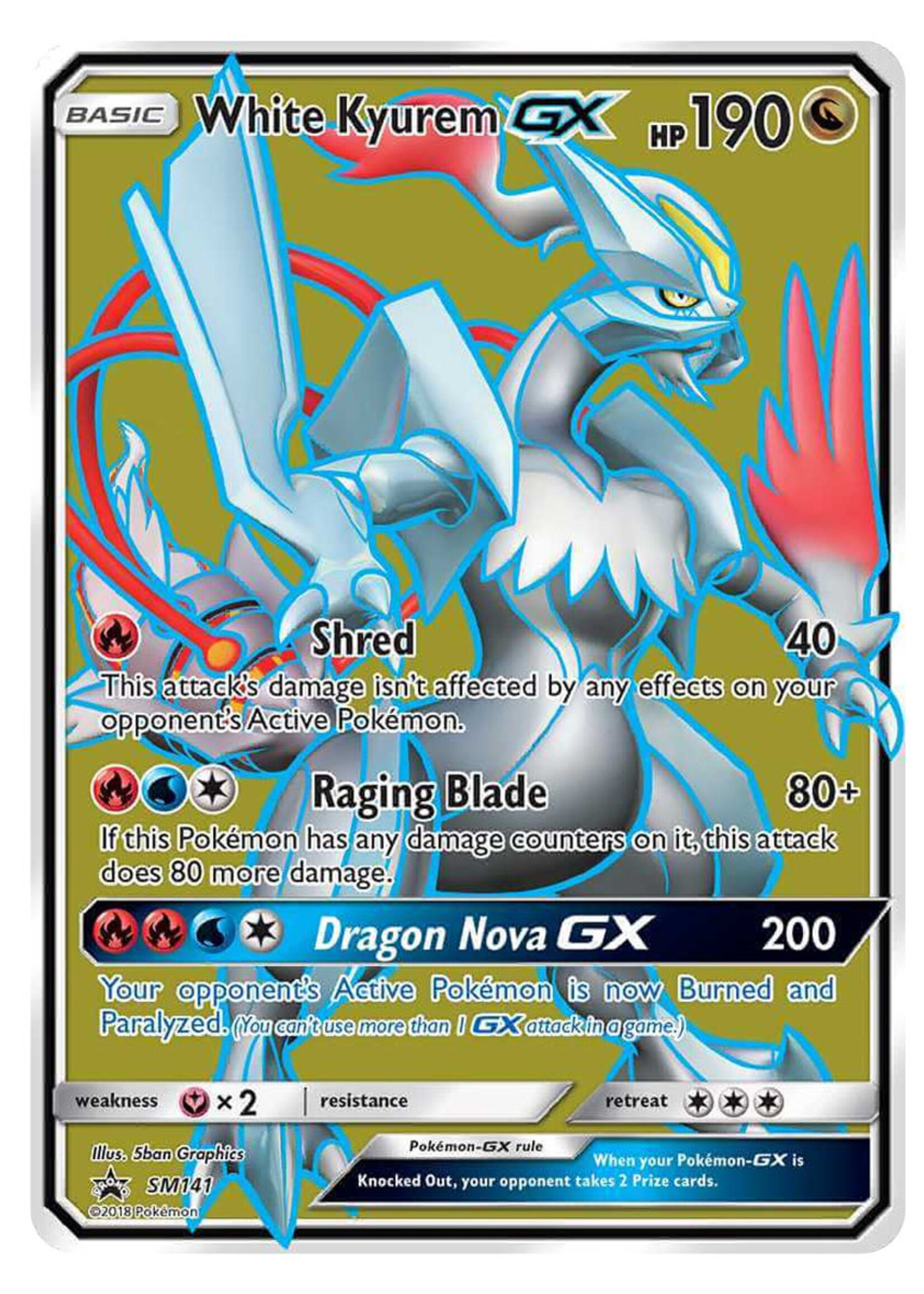 White Kyurem GX 141 (SM): good