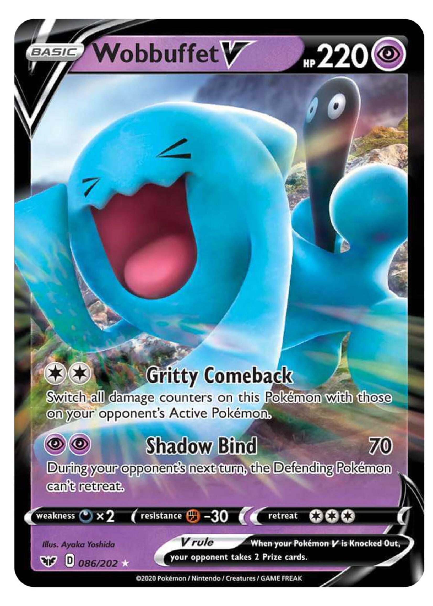Wobbuffet V 86 (SSH): light played