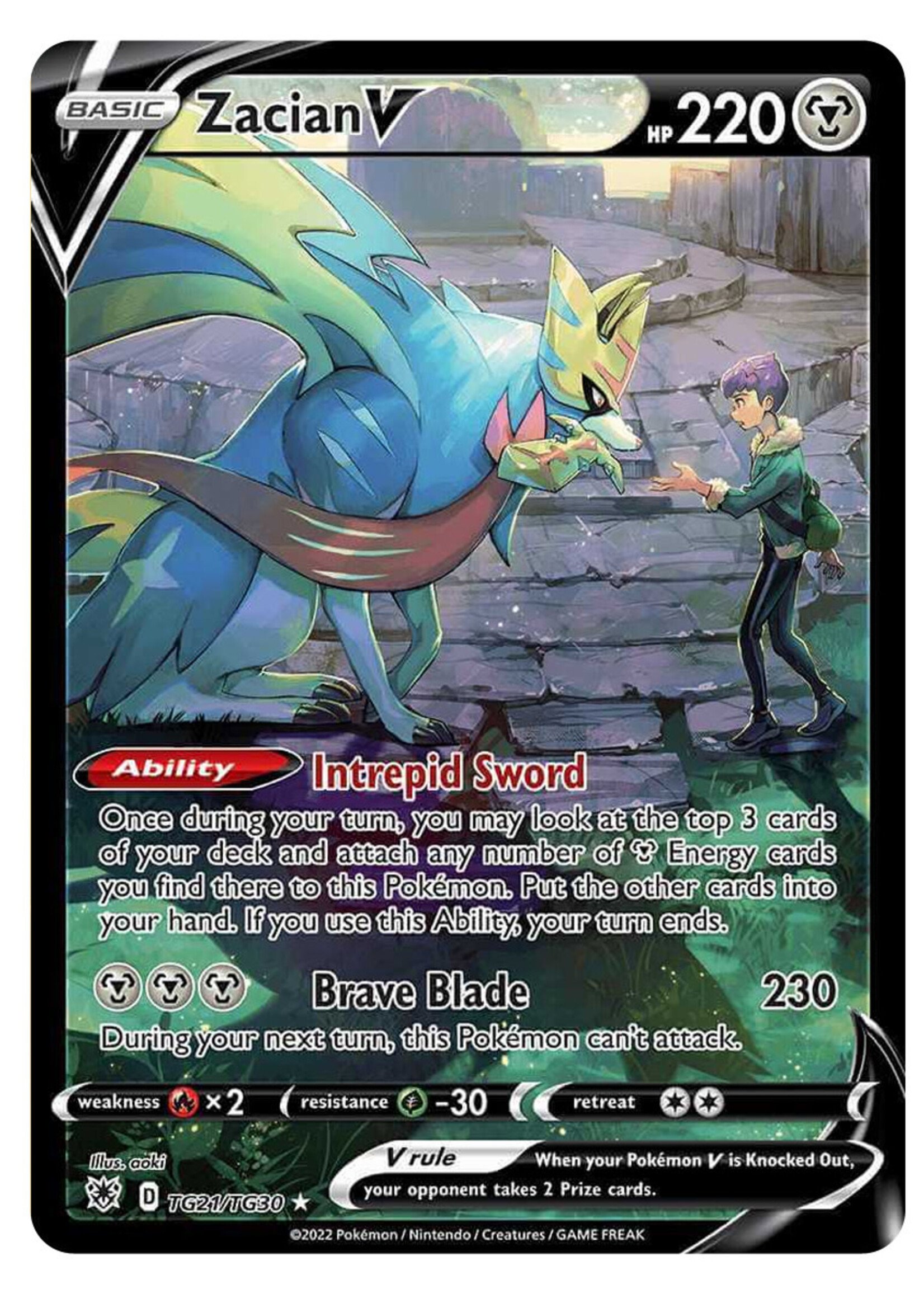 Zacian V TG21 (ASR): excellent