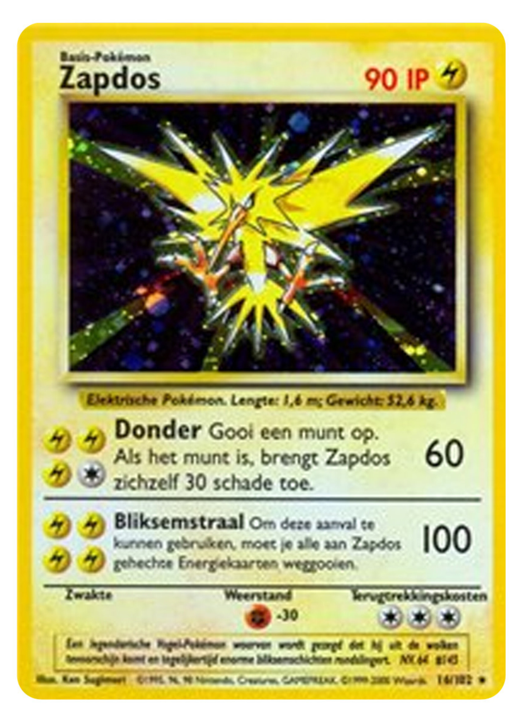 Zapdos 16 (BS) (Nederlands): excellent