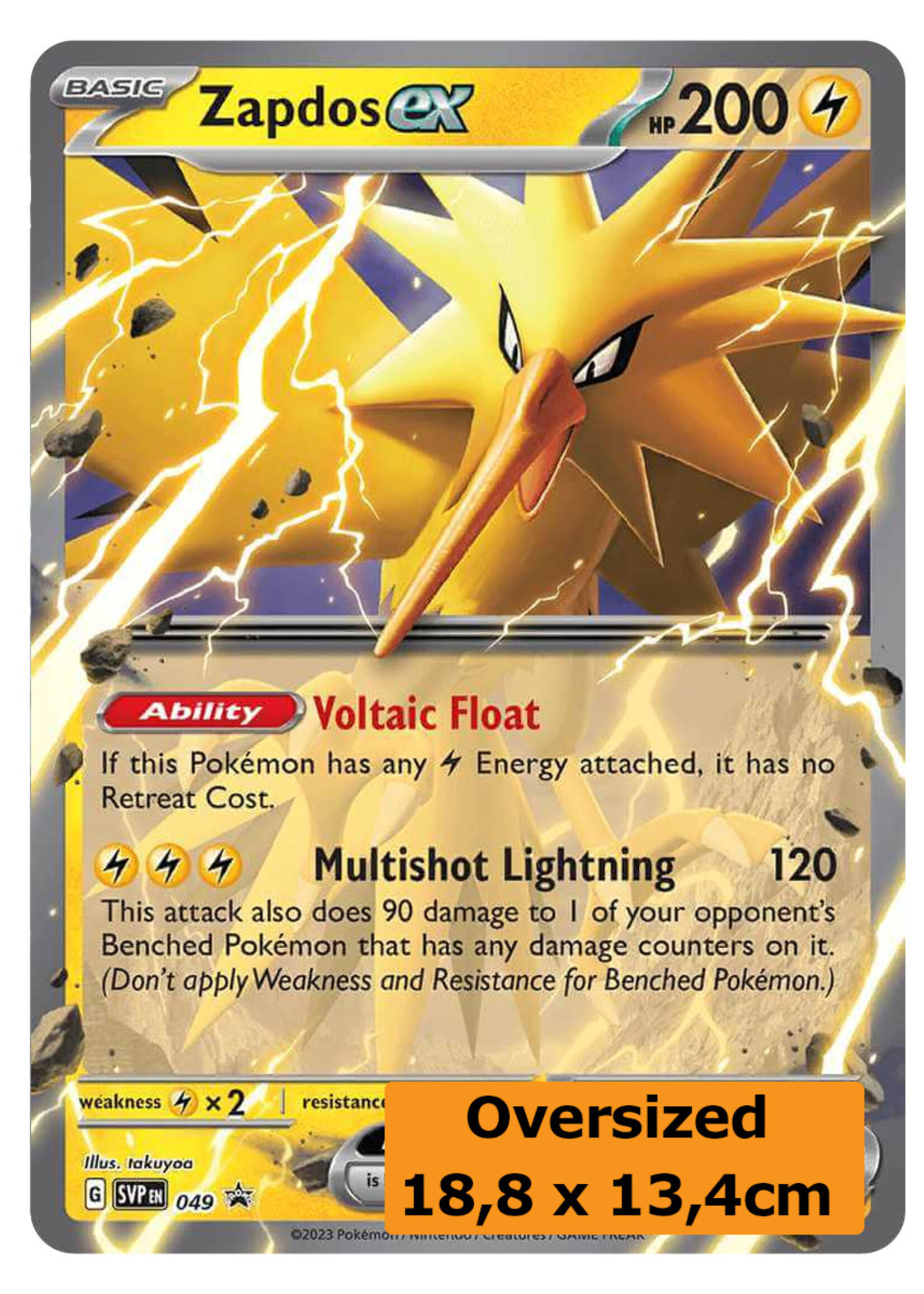 Zapdos Ex 49 (SVP) Grote Kaart: excellent