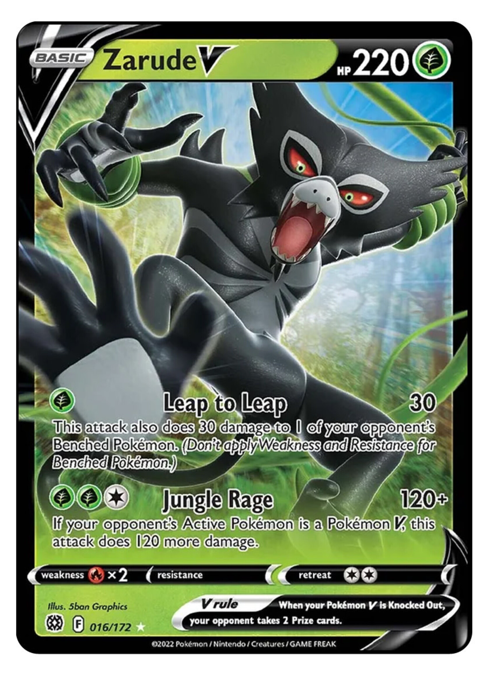 Zarude V 16 (BRS): near mint