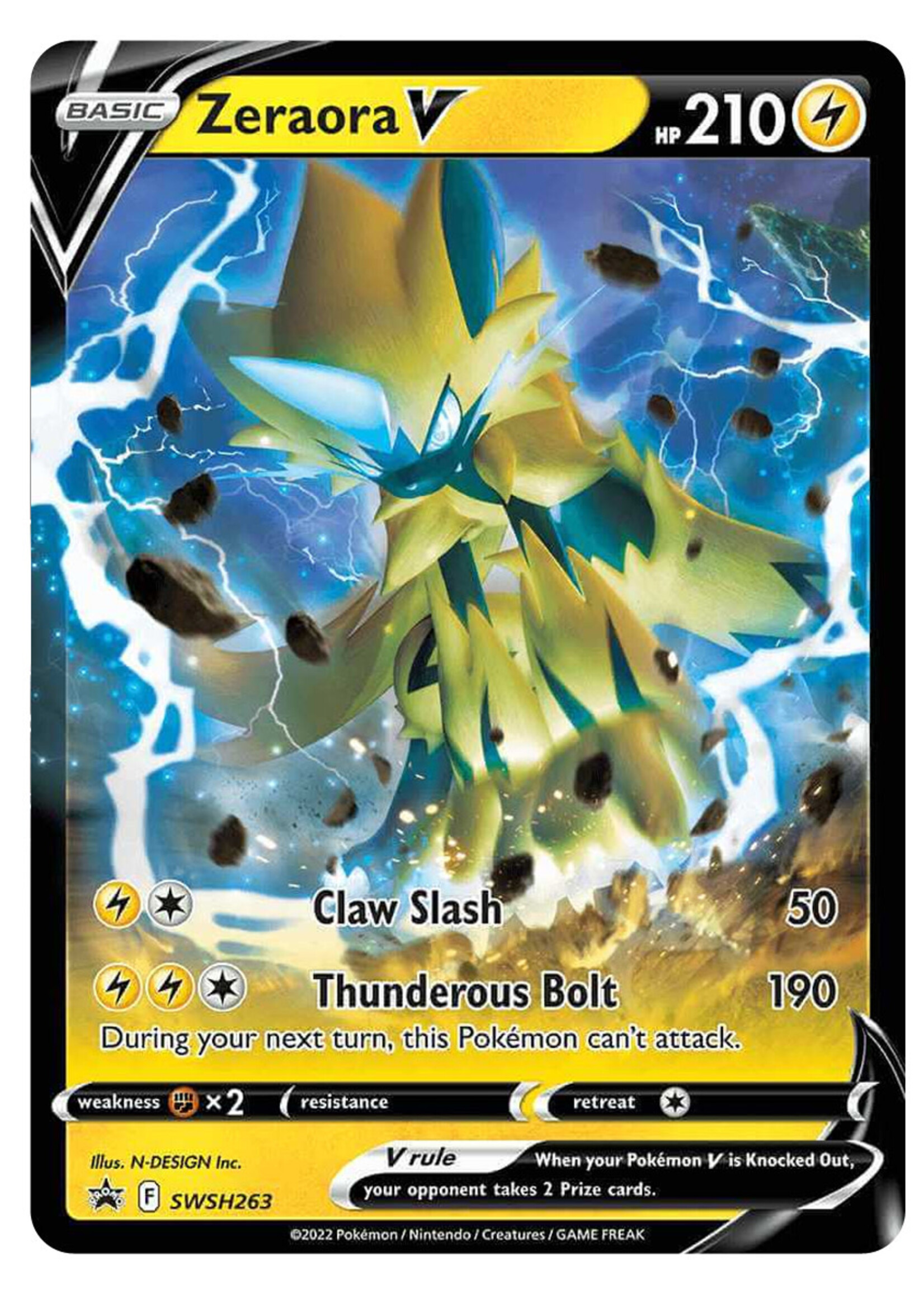 Zeraora V 263 (SWSH): near mint