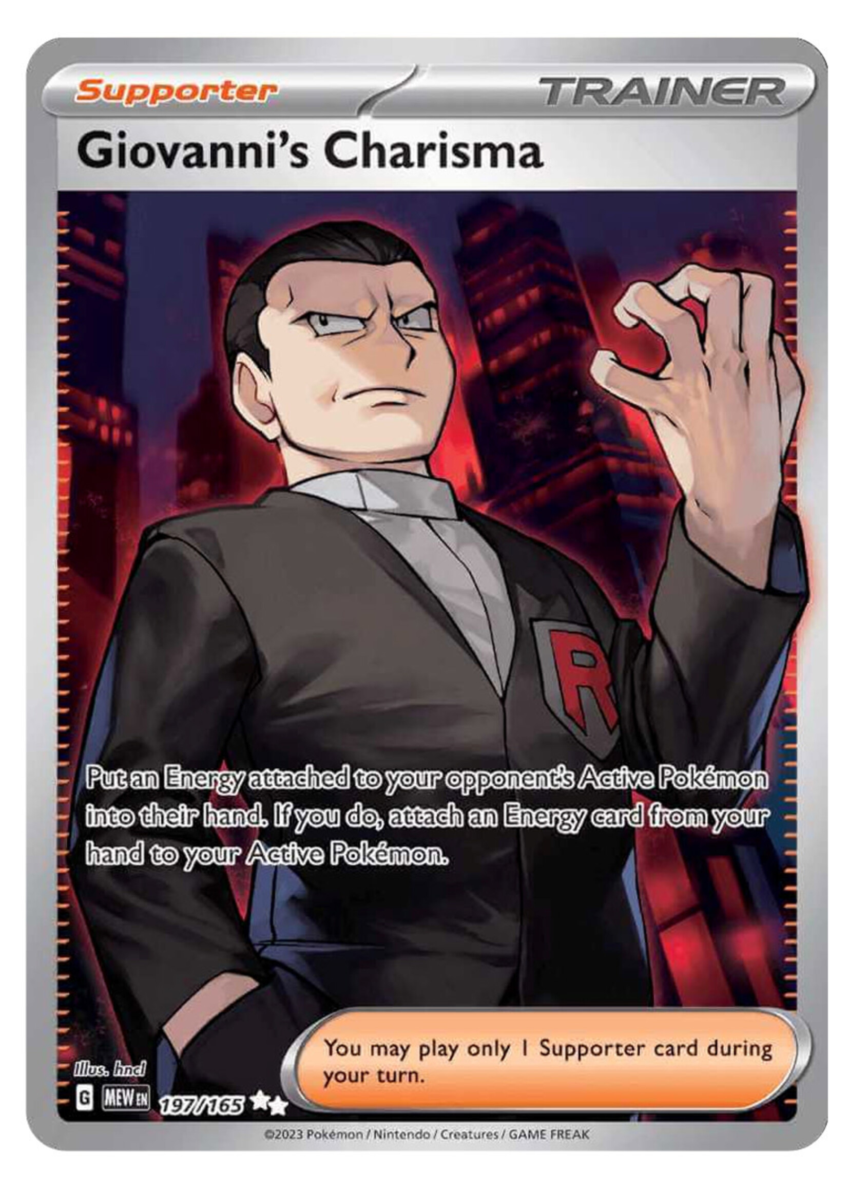 Giovanni's Charisma 197 (MEW): near mint