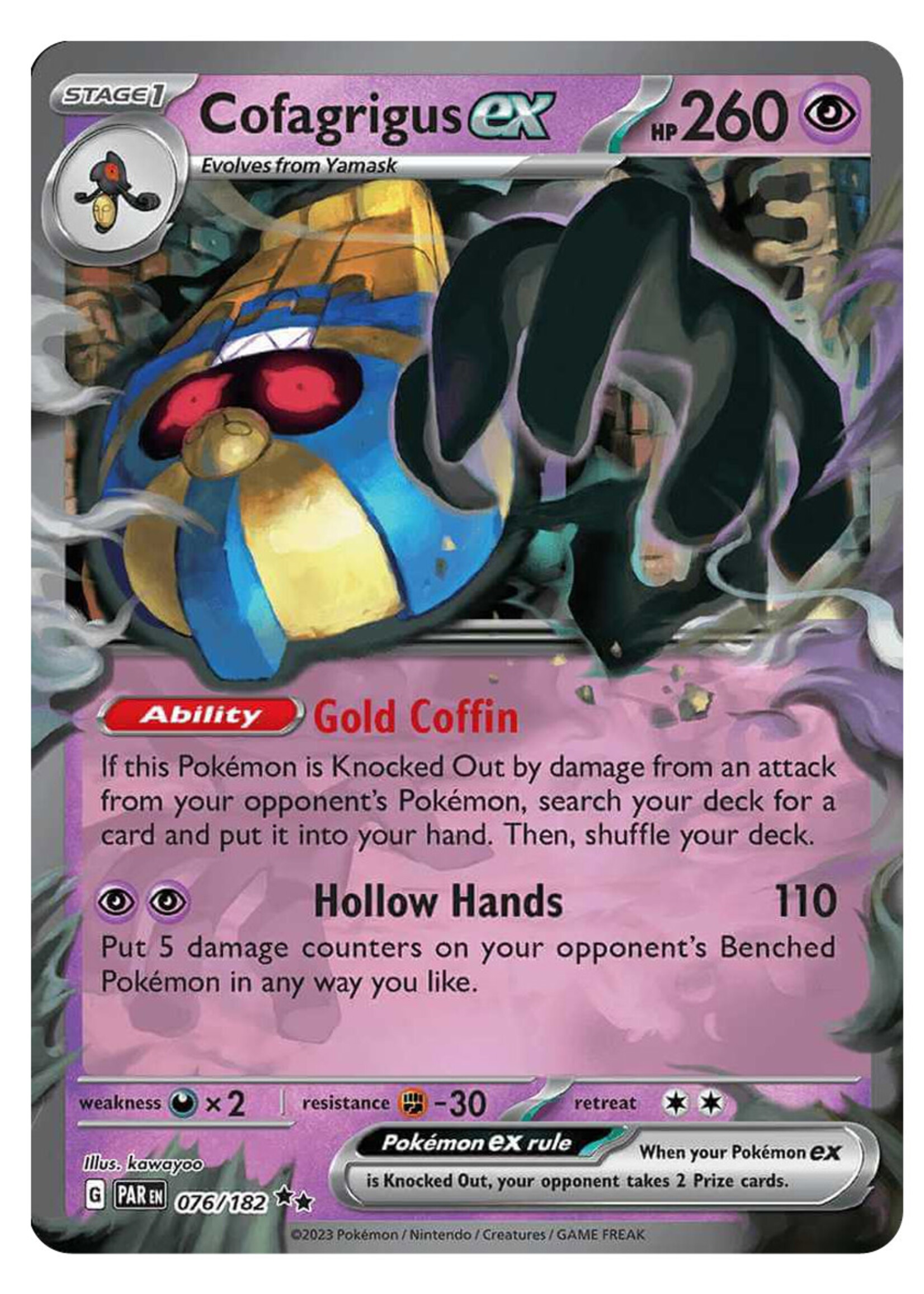 Cofagrigus Ex 76 (PAR): near mint