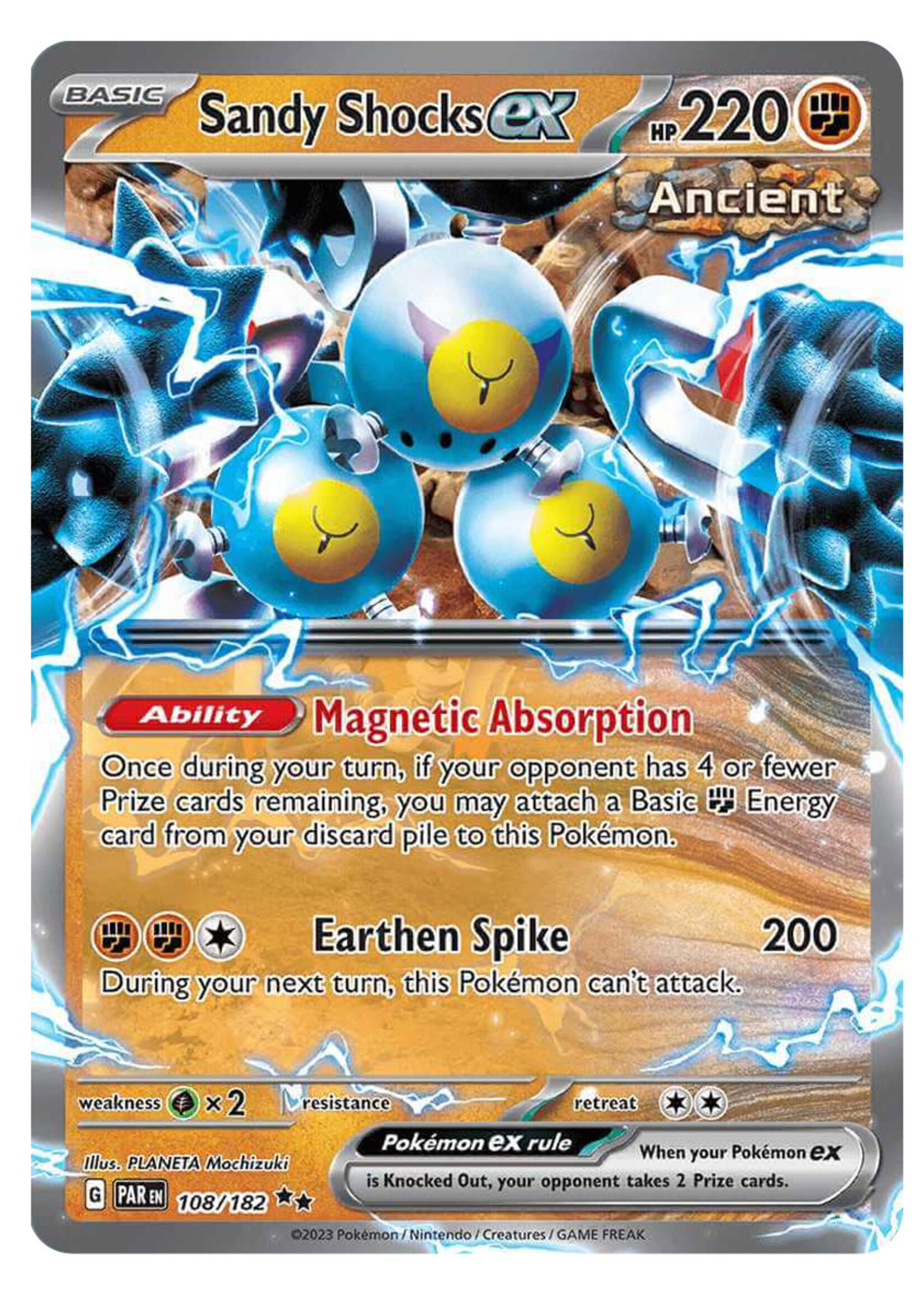 Sandy Shocks Ex 108 (PAR): near mint