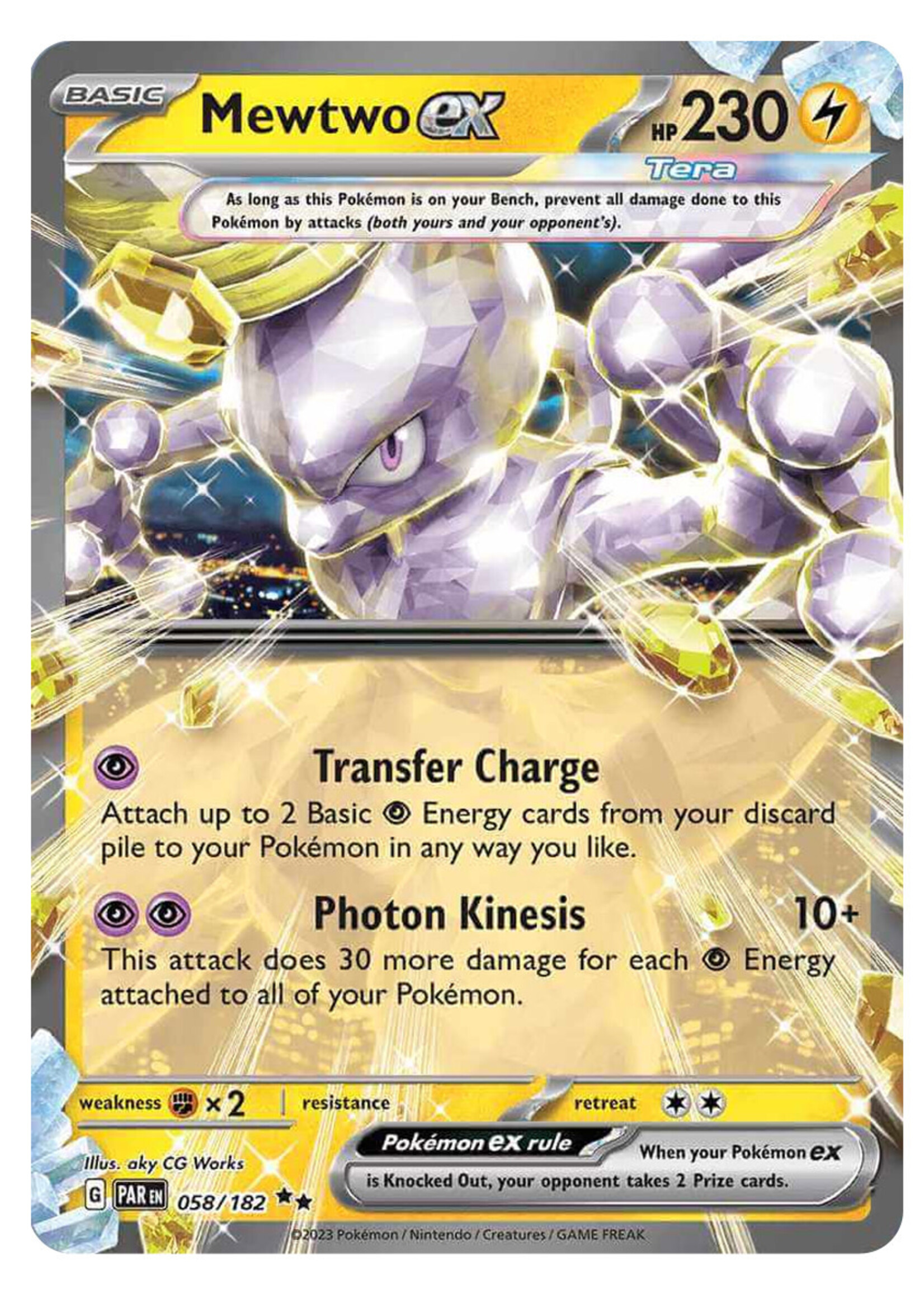 Mewtwo Ex 58 (PAR): near mint