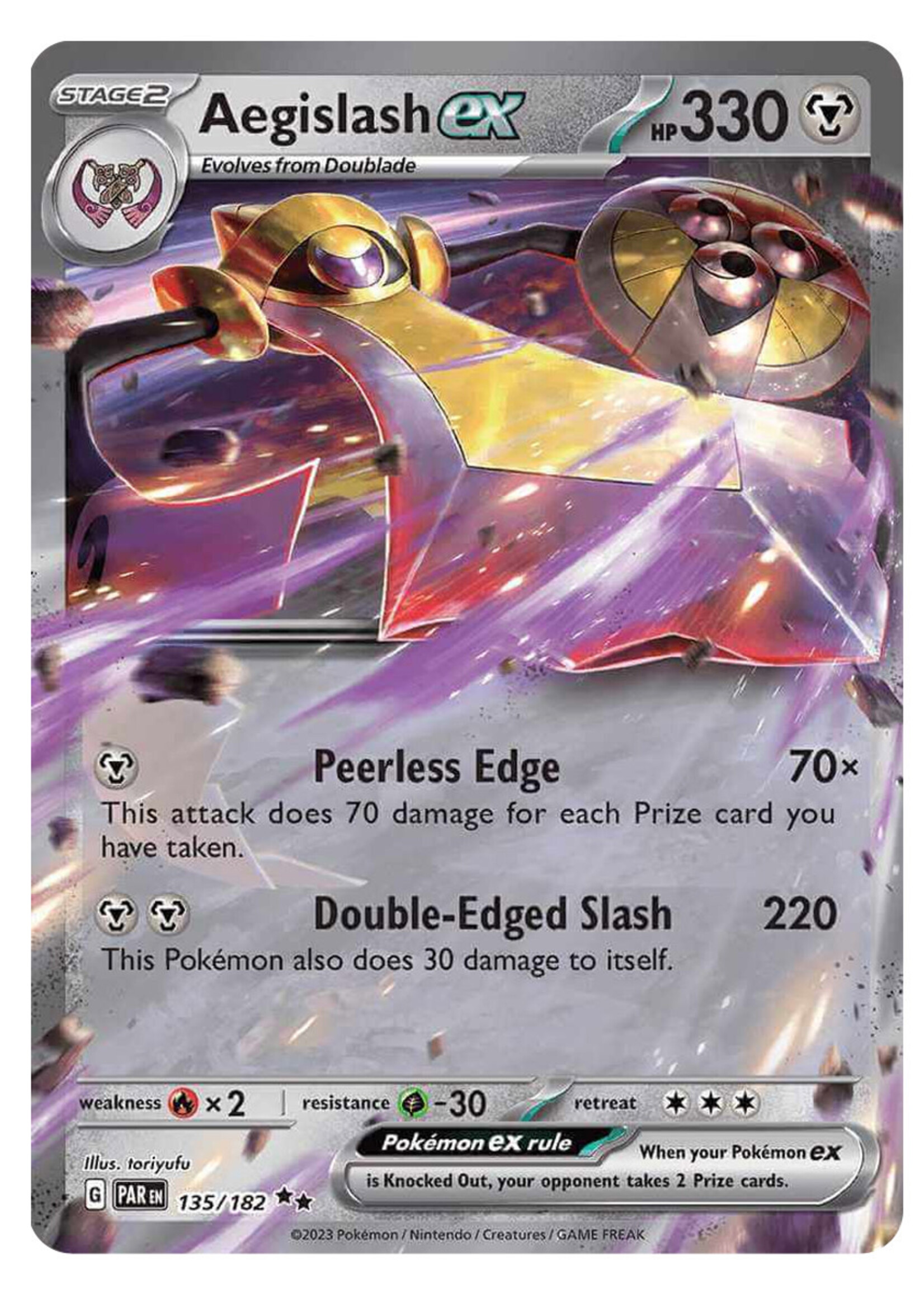 Aegislash Ex 135 (PAR): excellent