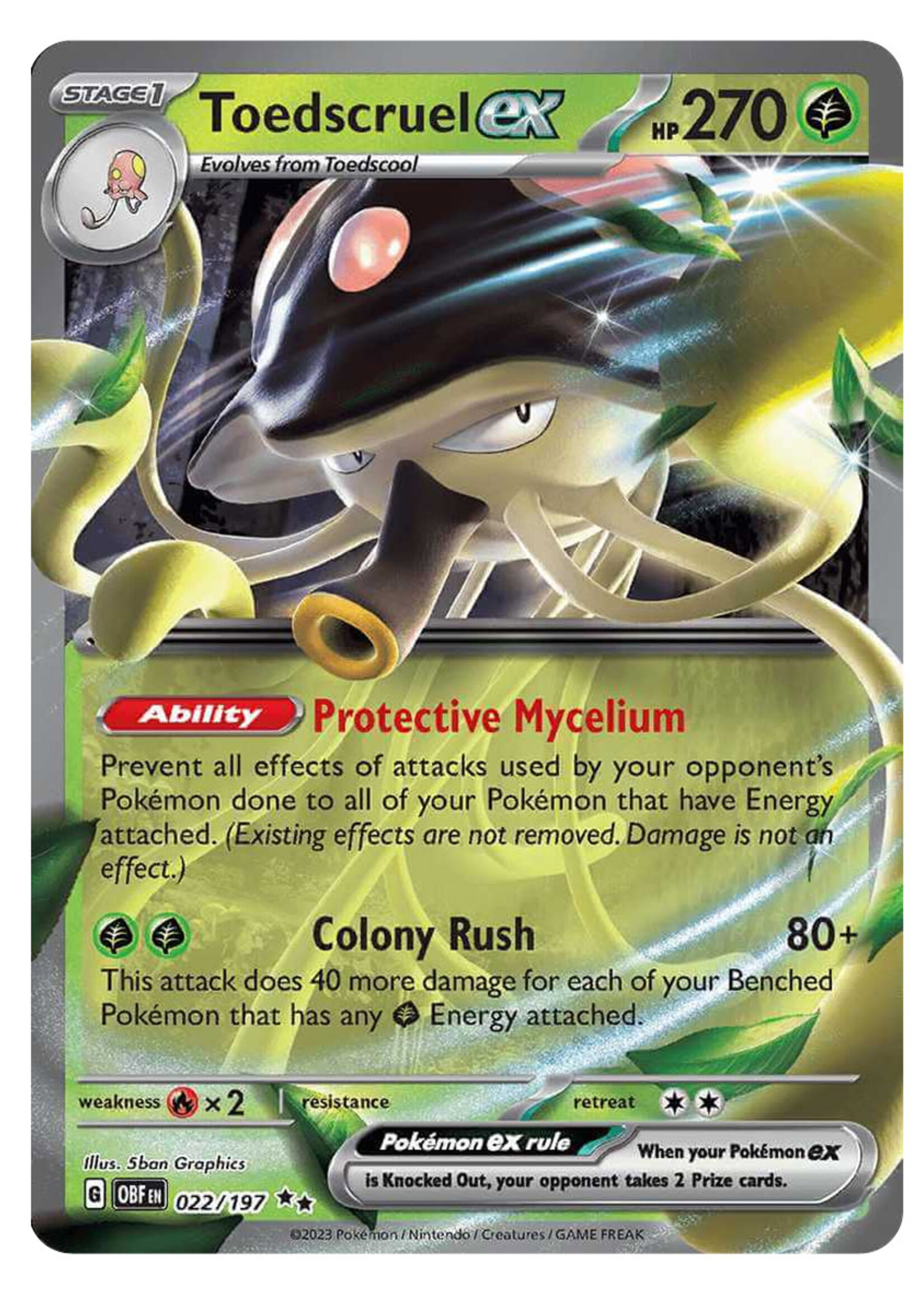 Toedscruel Ex 22 (OBF): near mint