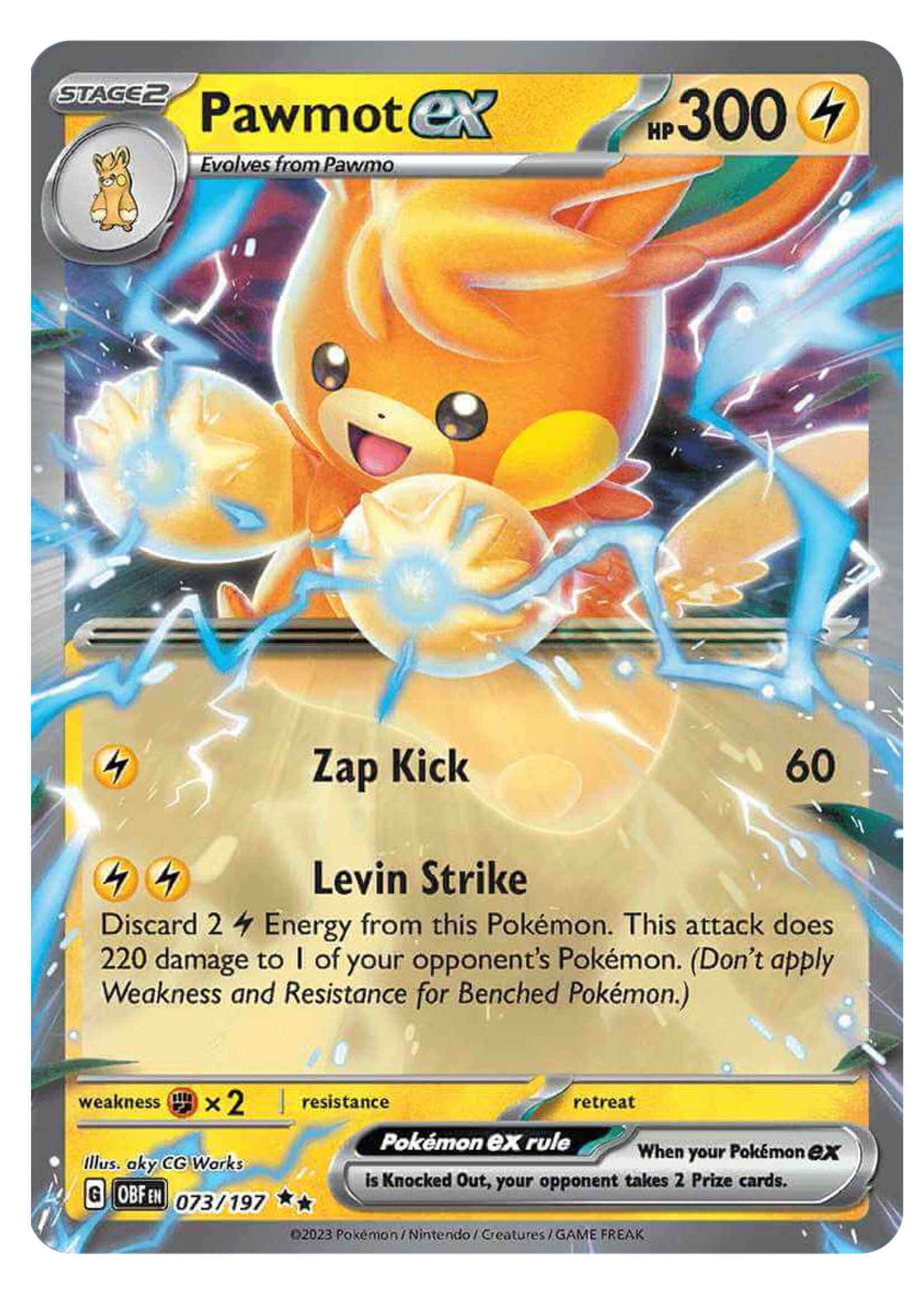 Pawmot Ex 73 (OBF): near mint