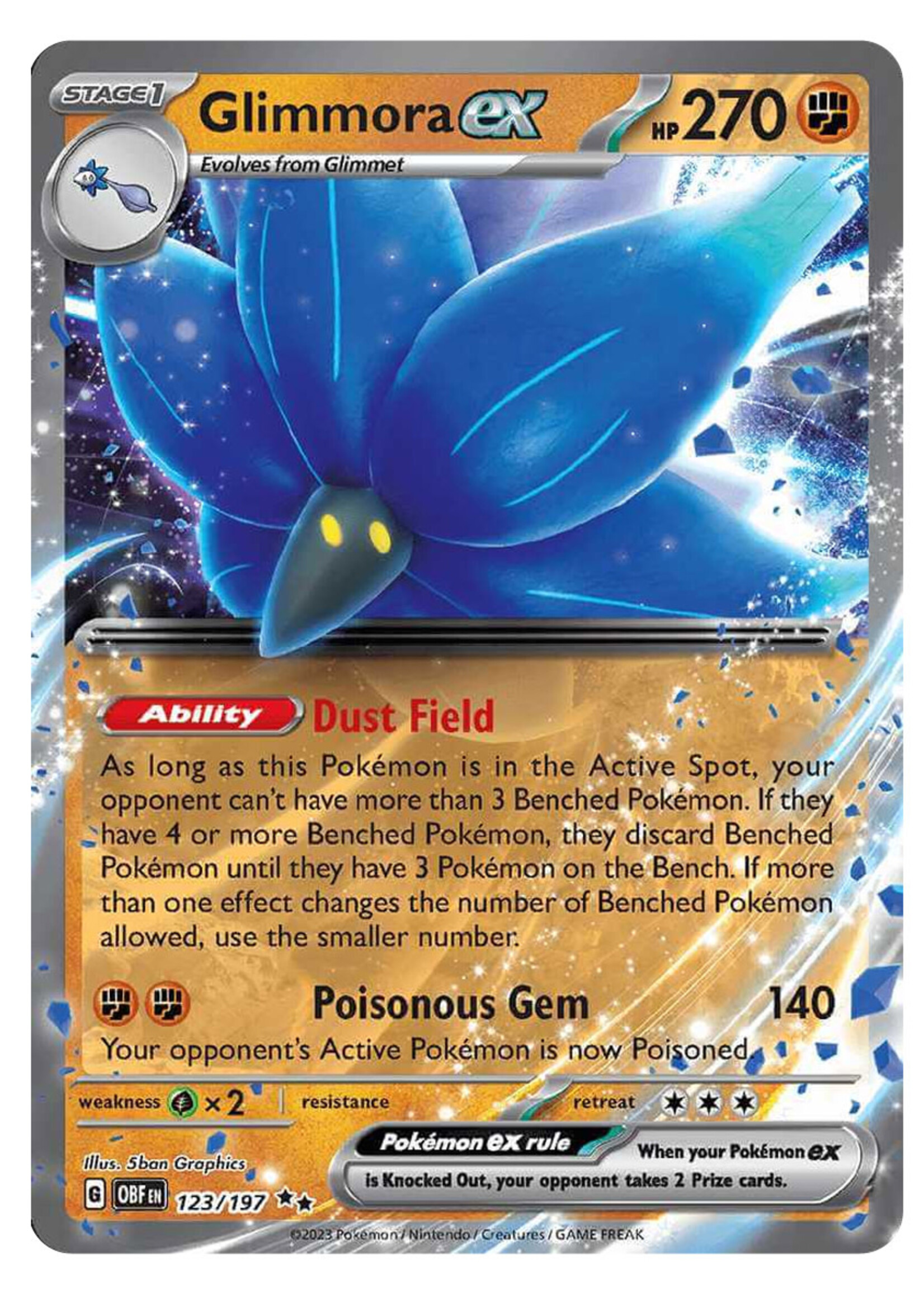 Glimmora Ex 123 (OBF): near mint