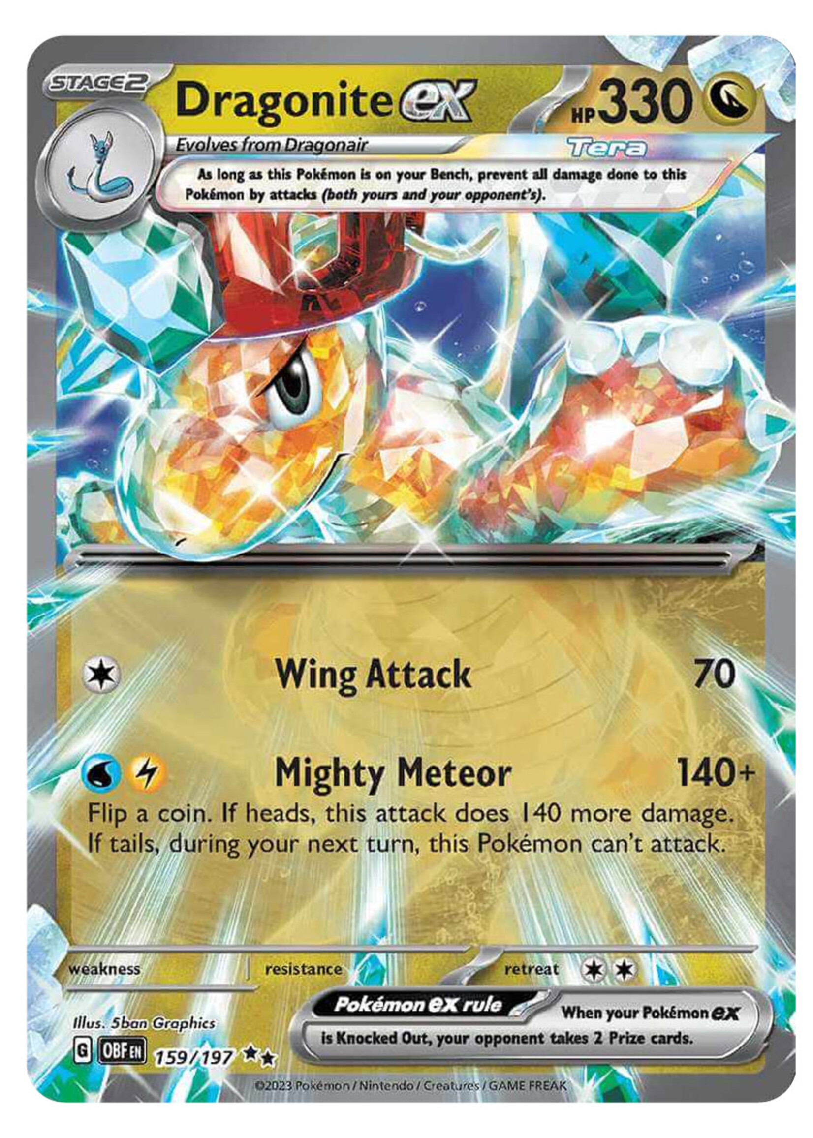 Dragonite Ex 159 (OBF): excellent