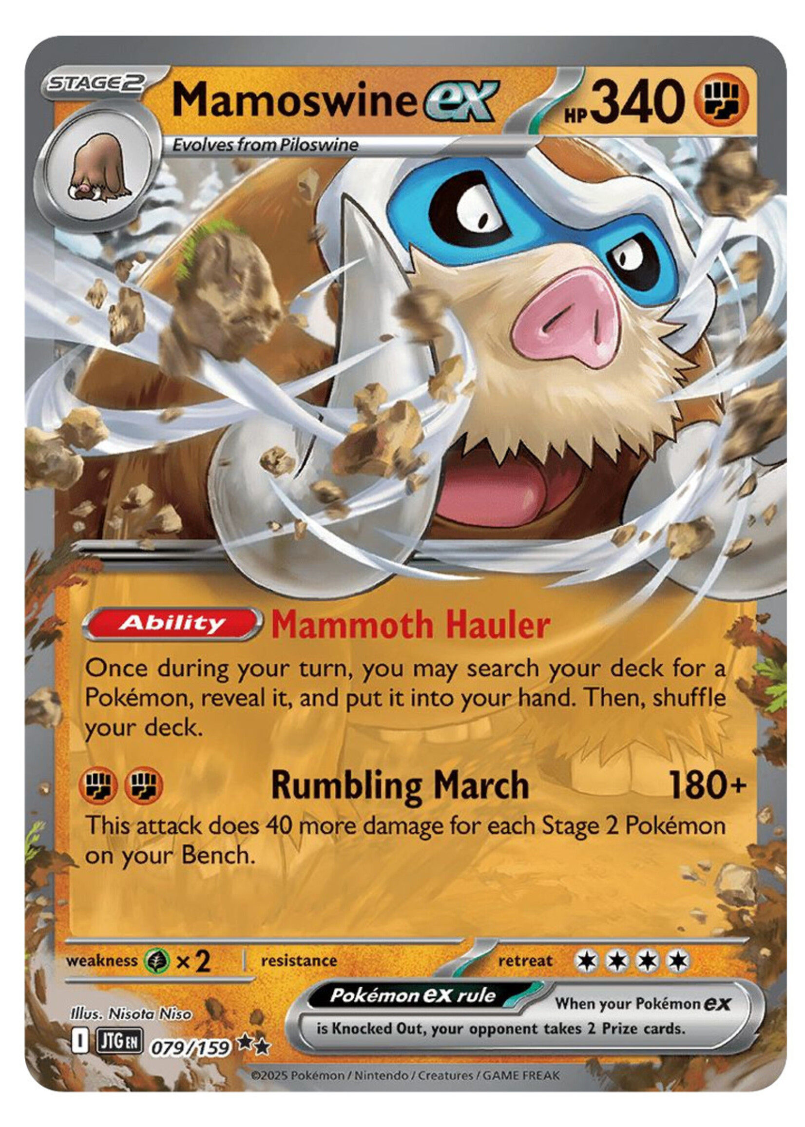 Mamoswine Ex 79 (JTG): near mint