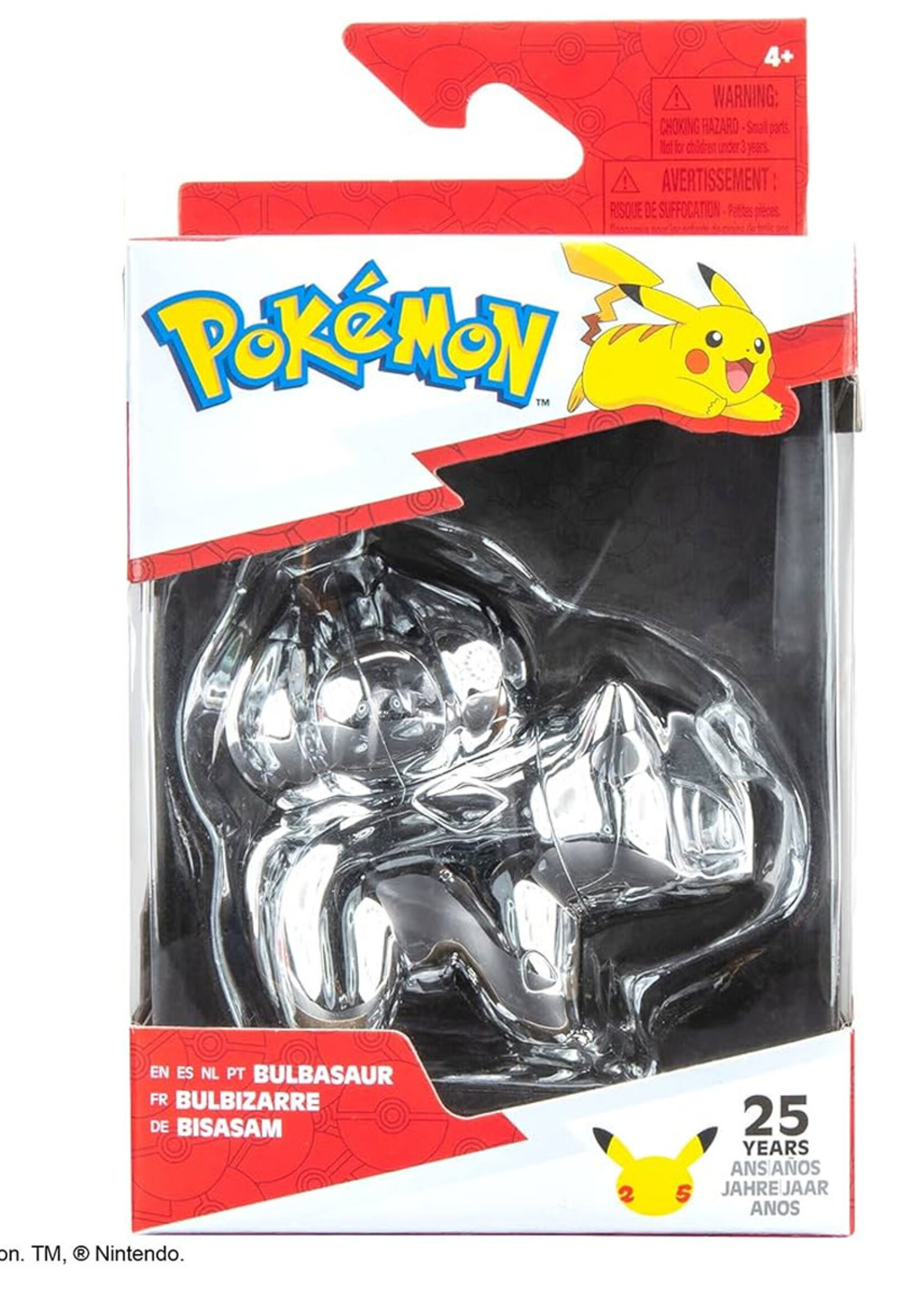 Pokémon 25th Anniversary Silver Bulbasaur Figure