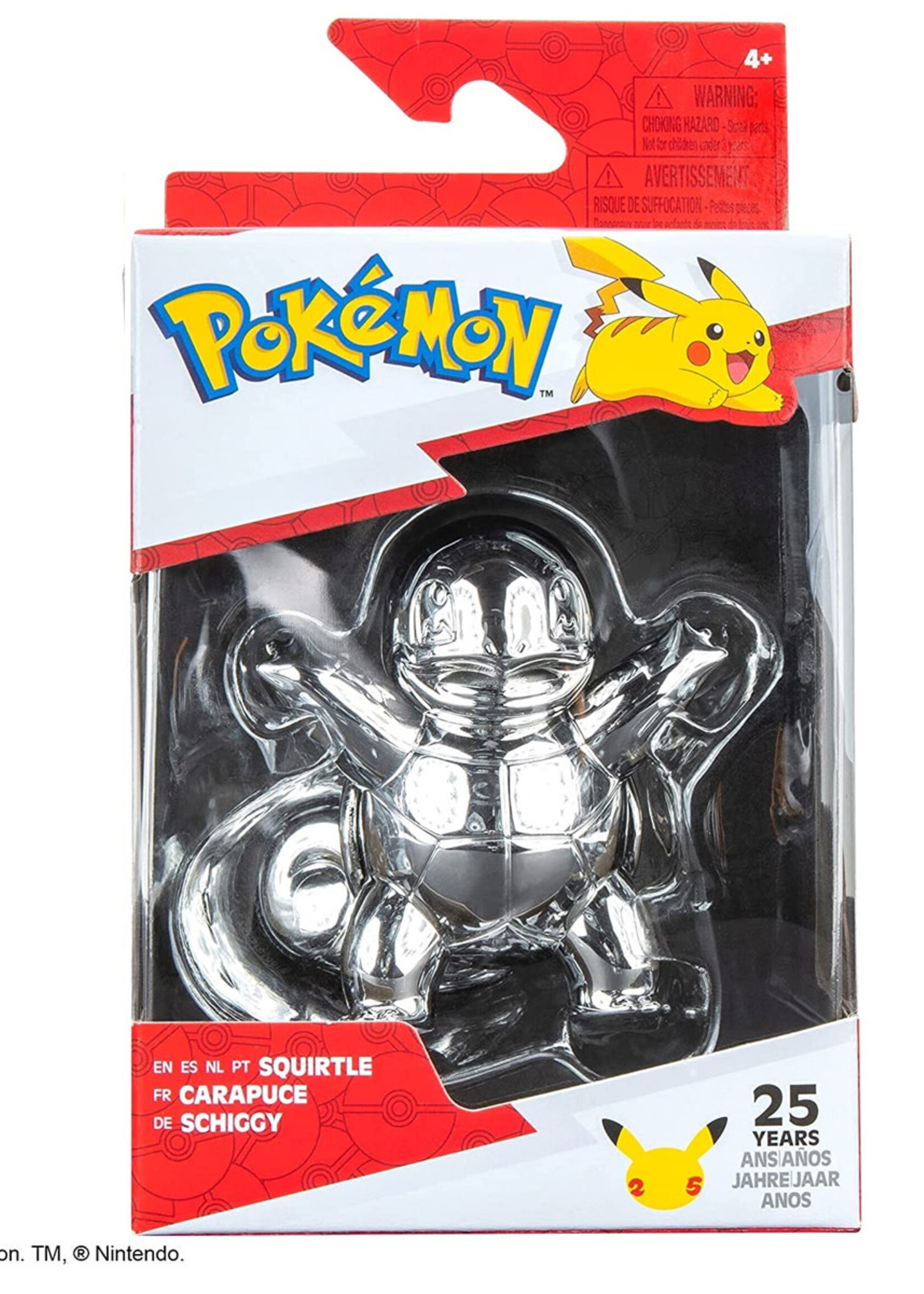 Pokémon 25th Anniversary Silver Squirtle Figure