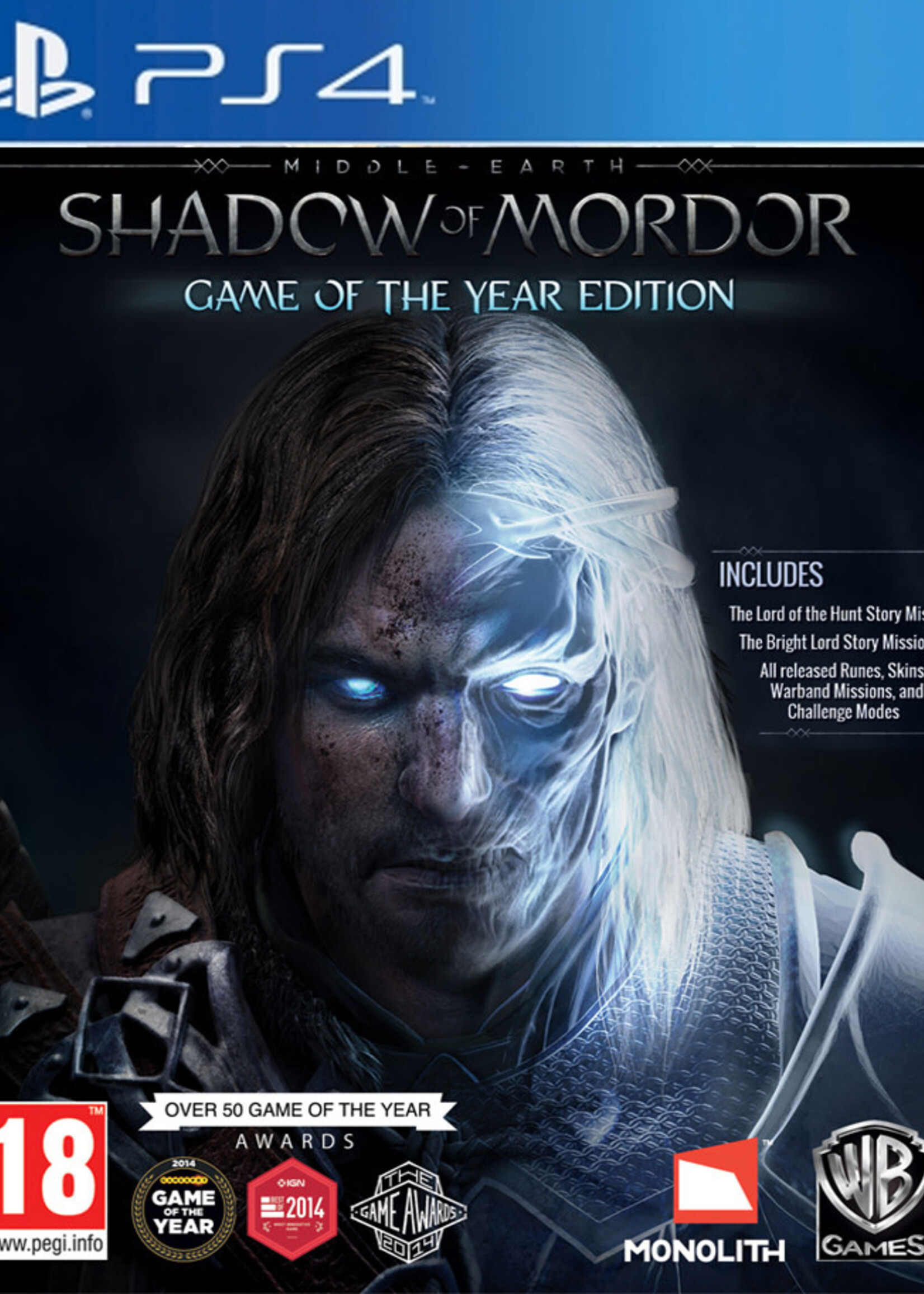 Middle-Earth Shadow Of Mordor GOTY PS4