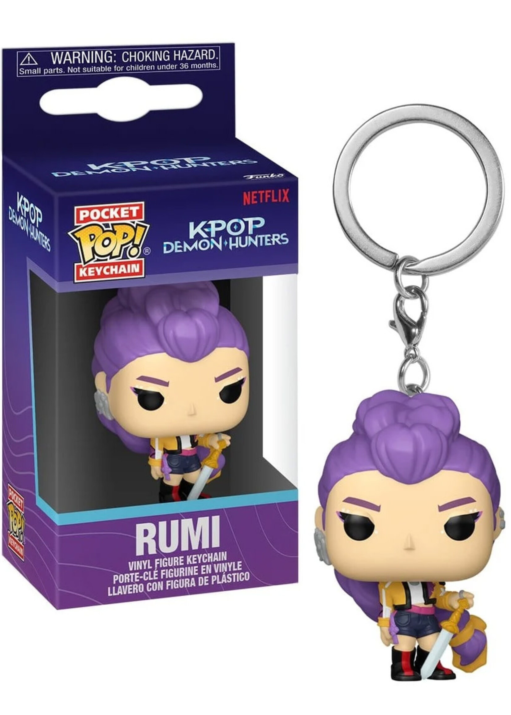 K-Pop Demon Hunters Pocket Pop Keychain Rumi