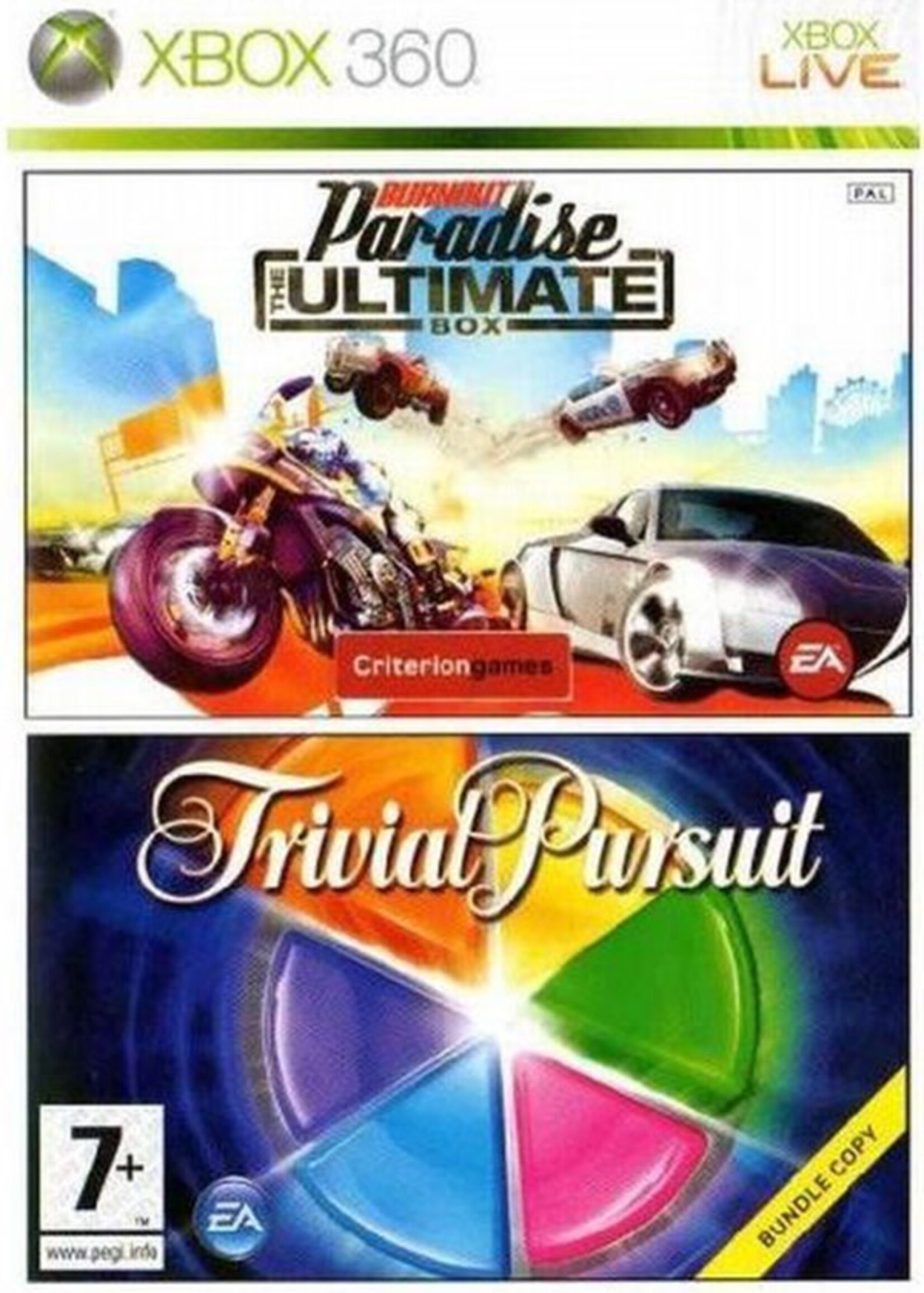 Burnout Paradise The Ultimate Box + Trivial Pursuit X360