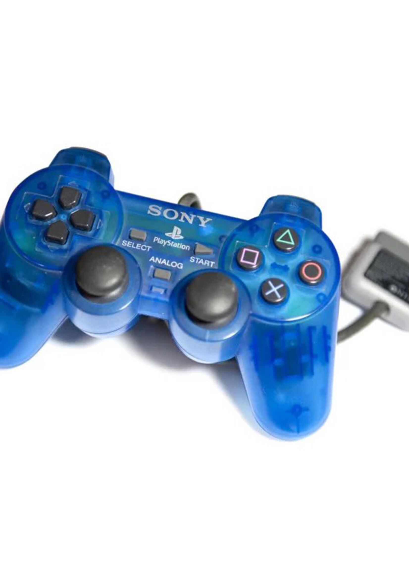 PlayStation 1 Controller Dualshock Clear Blue