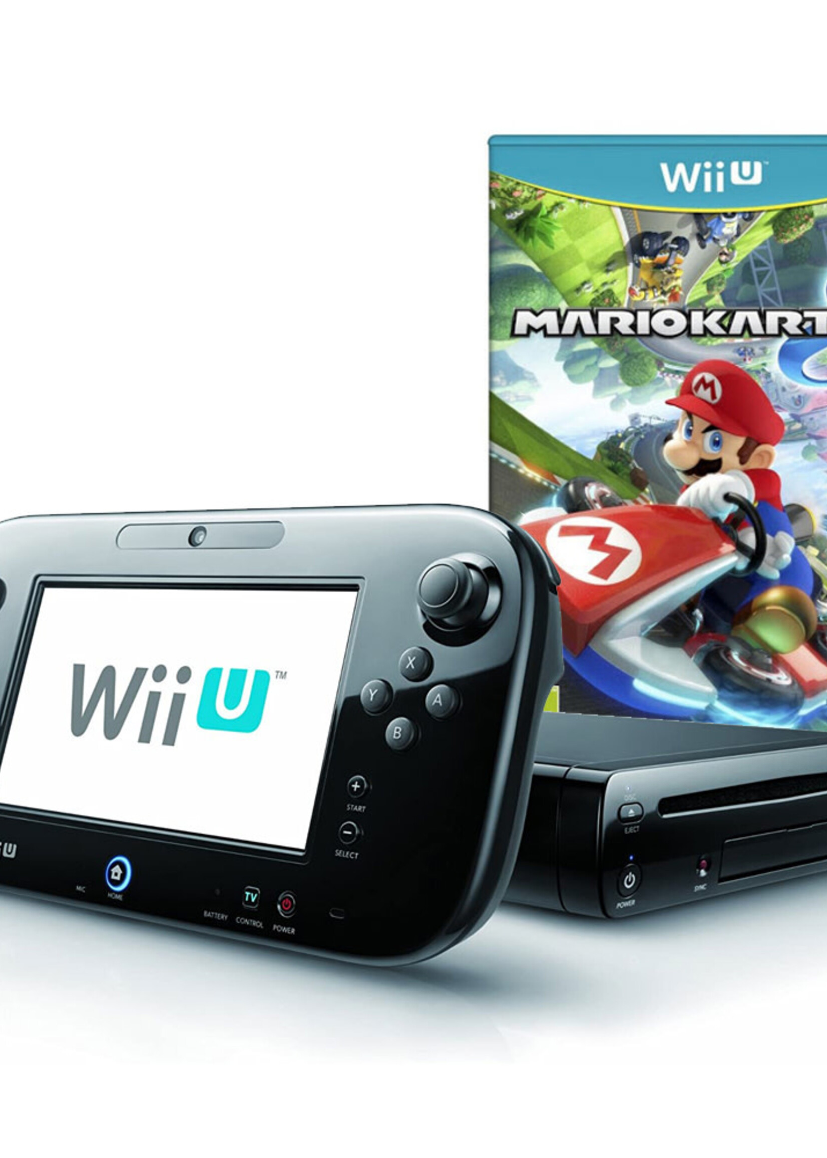 Nintendo Wii U Consoleset 32GB Zwart + Mario Kart 8 (download)