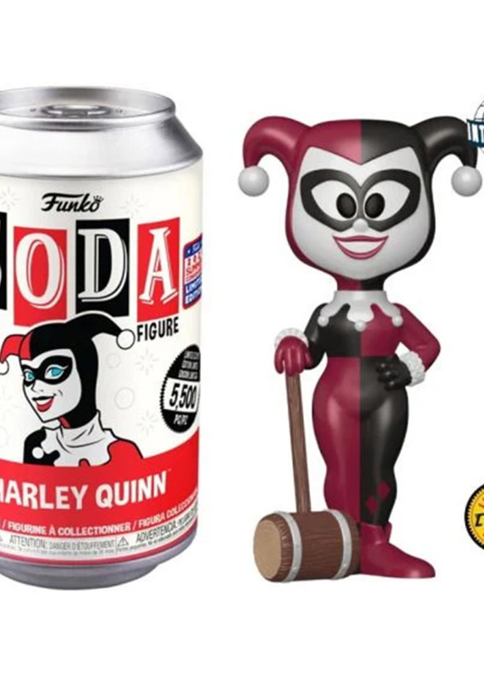 Dc Comics Funko Pop Soda Harley Quinn With Mallet Chase