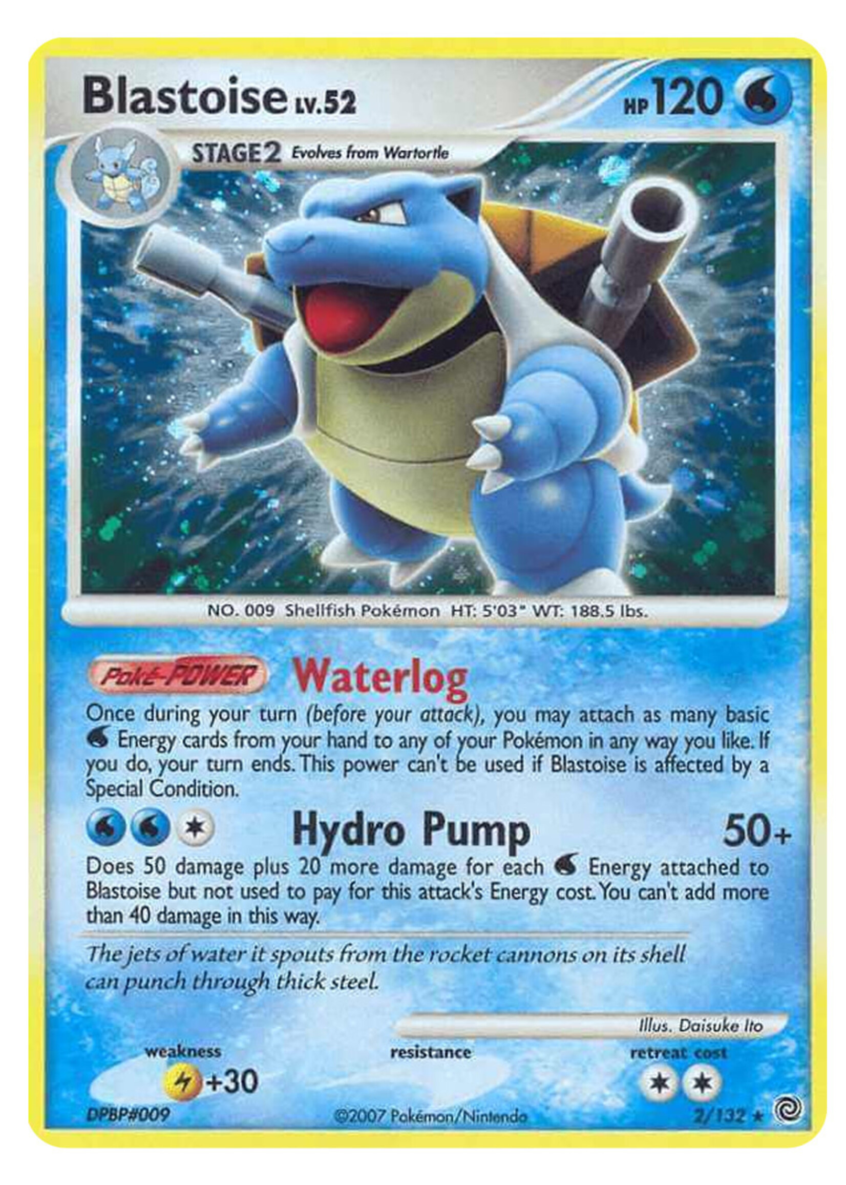 Blastoise Lv. 52 2 (SW) Reverse Holo: good