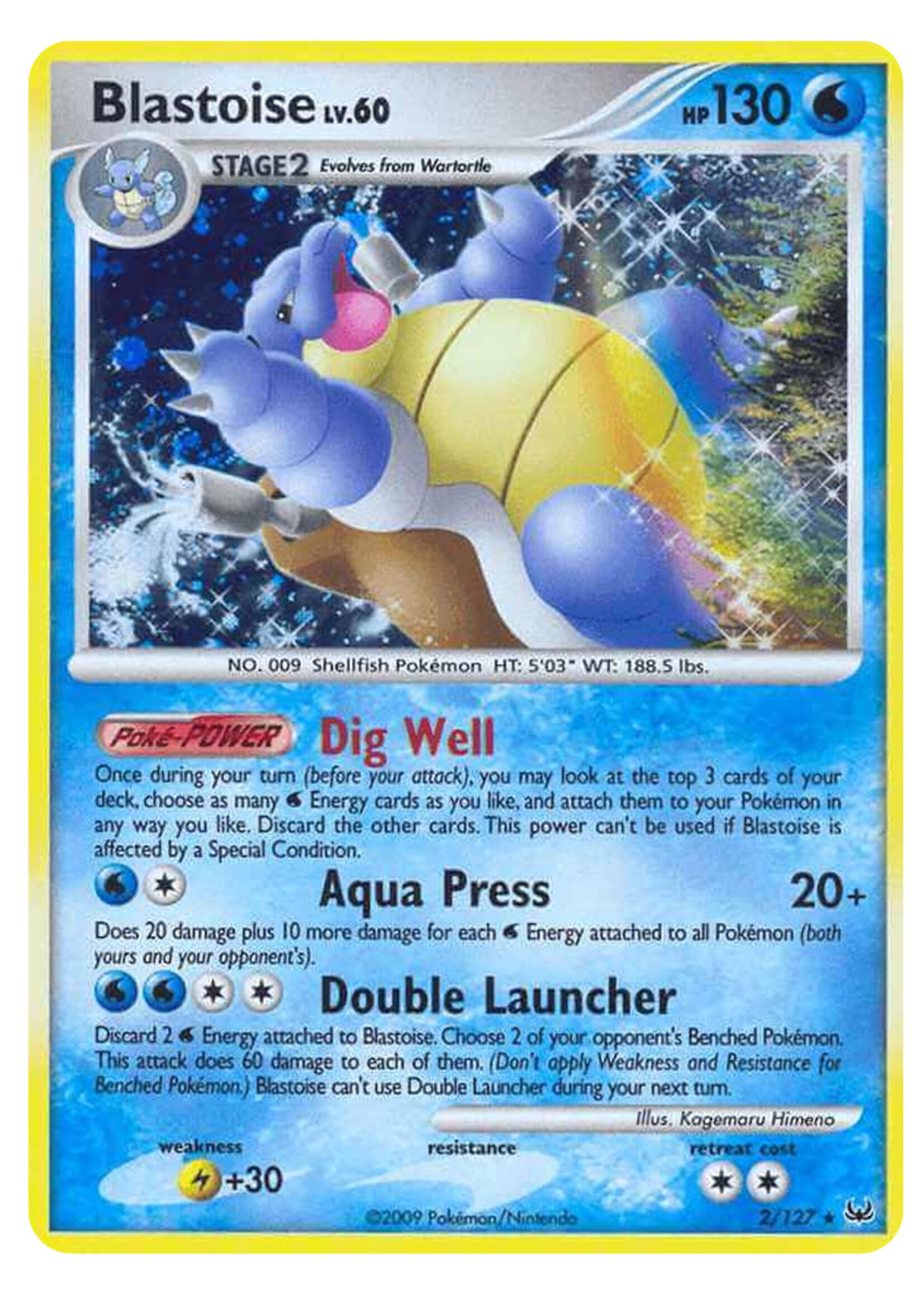 Blastoise Lv.60 2 (PL) Reverse Holo: good