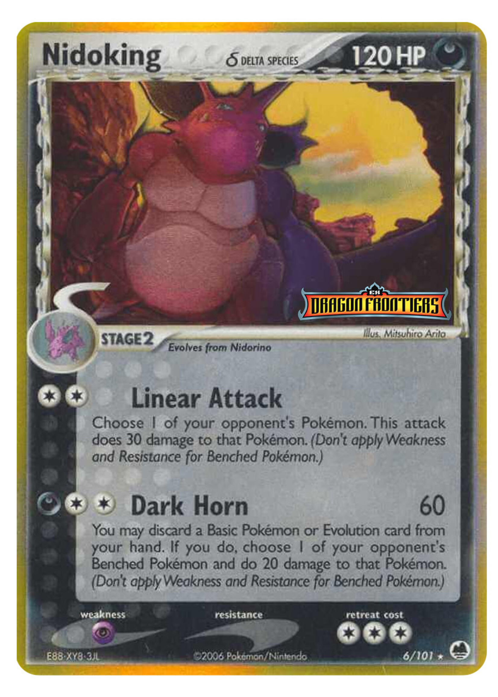 Nidoking Delta Species 6 (DF) Stamped: good+