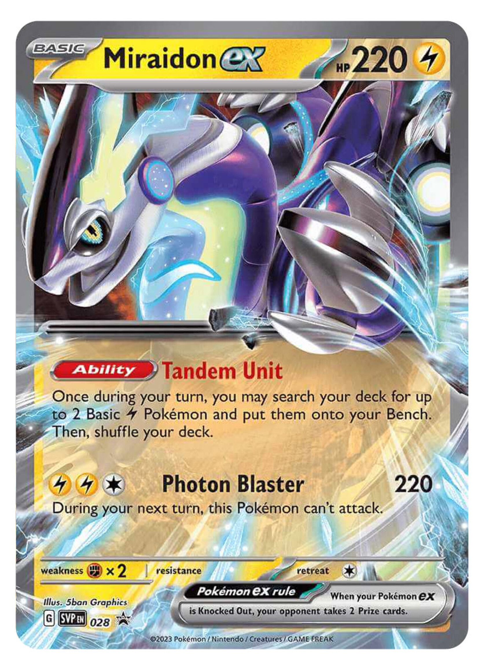 Miraidon Ex 28 (SVP): excellent