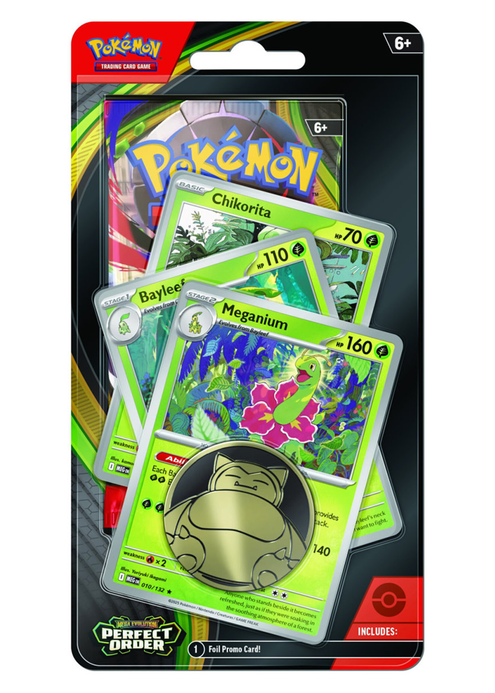 Pokemon Perfect Order Premium Checklane Chikorita Bayleef Meganium