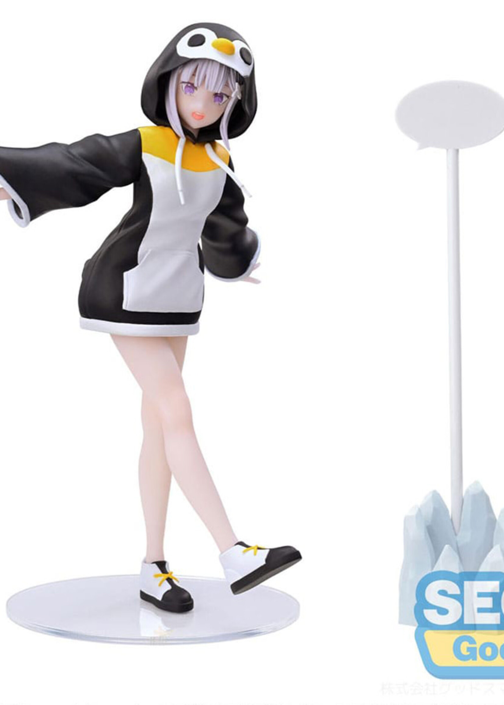 Re:Zero Penguin Hoodie Emilia Luminasta Figure