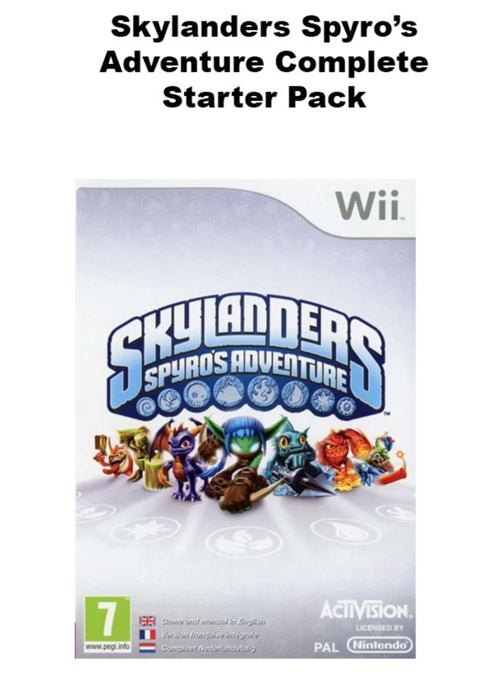 Skylanders Spyro’s Adventure Starter Pack Wii