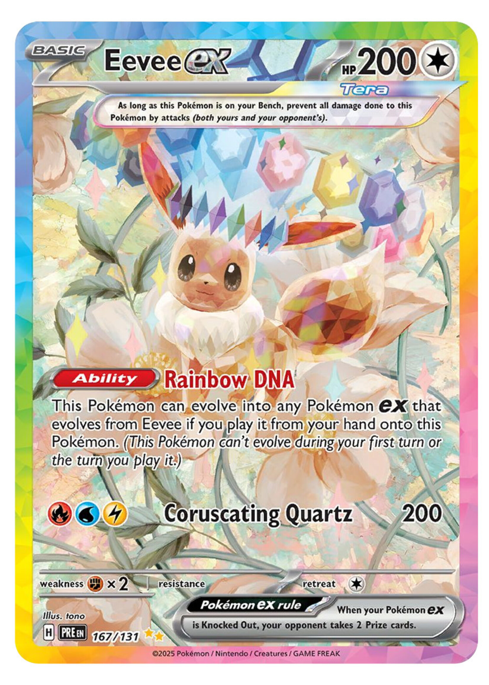 Eevee Ex 167 (PRE): near mint