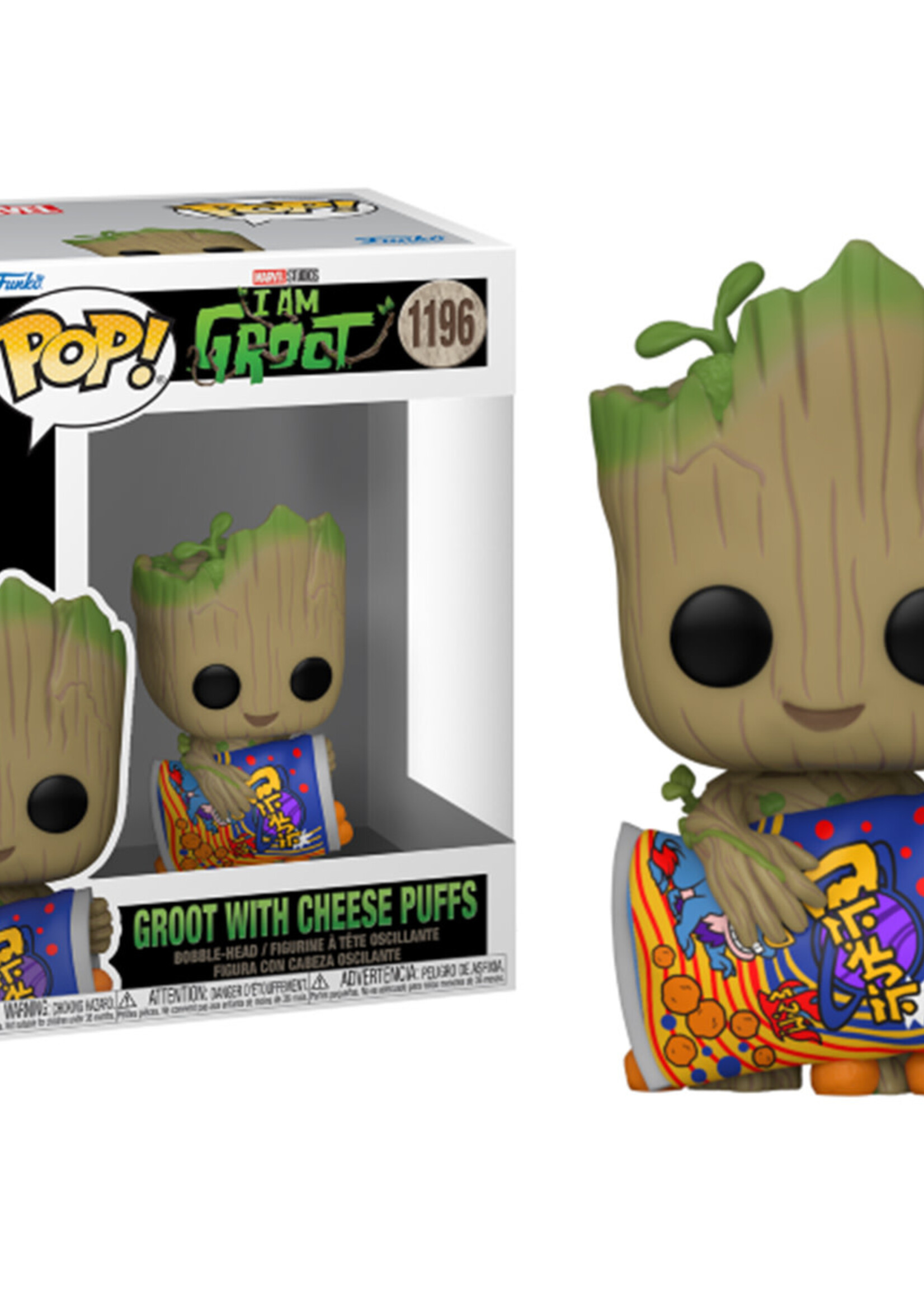 Marvel Funko Pop N° 1196 Groot With Cheese Puffs