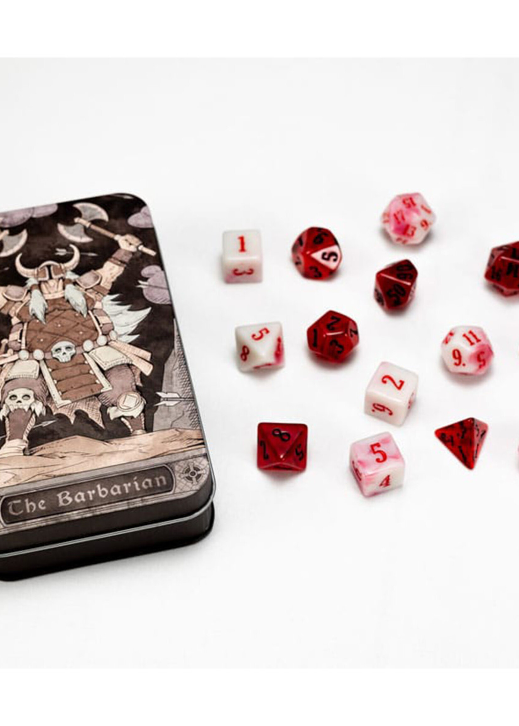 Character Class Classic RPG Dice Set Barbarian
