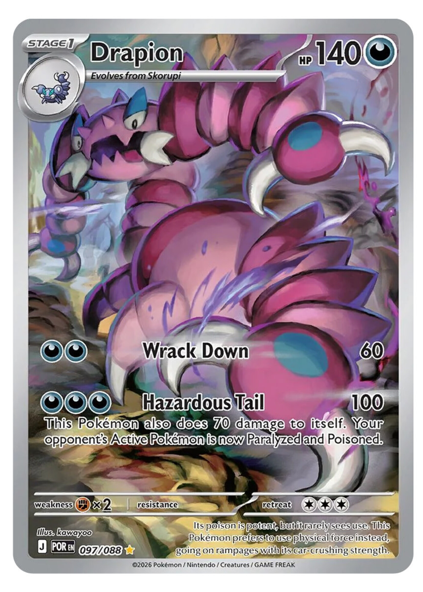 Drapion 97 (POR): near mint