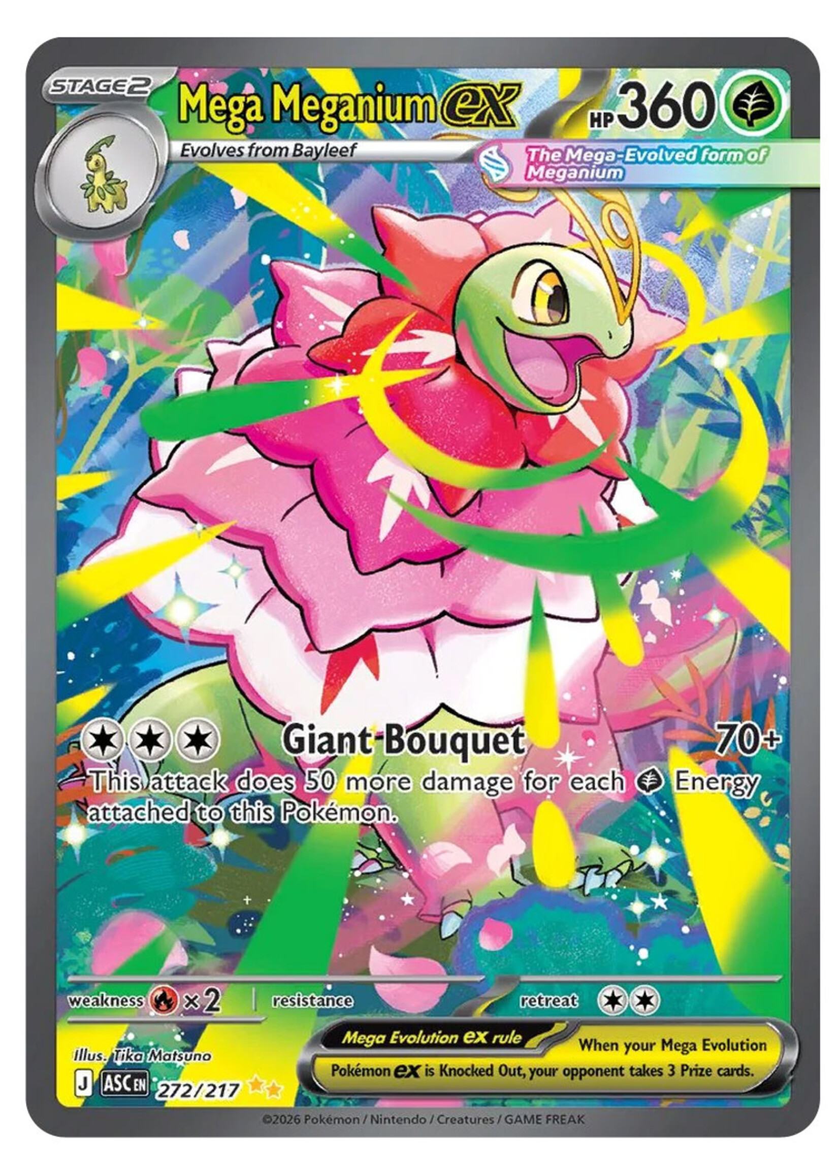 Mega Meganium Ex 272 (ASC): near mint