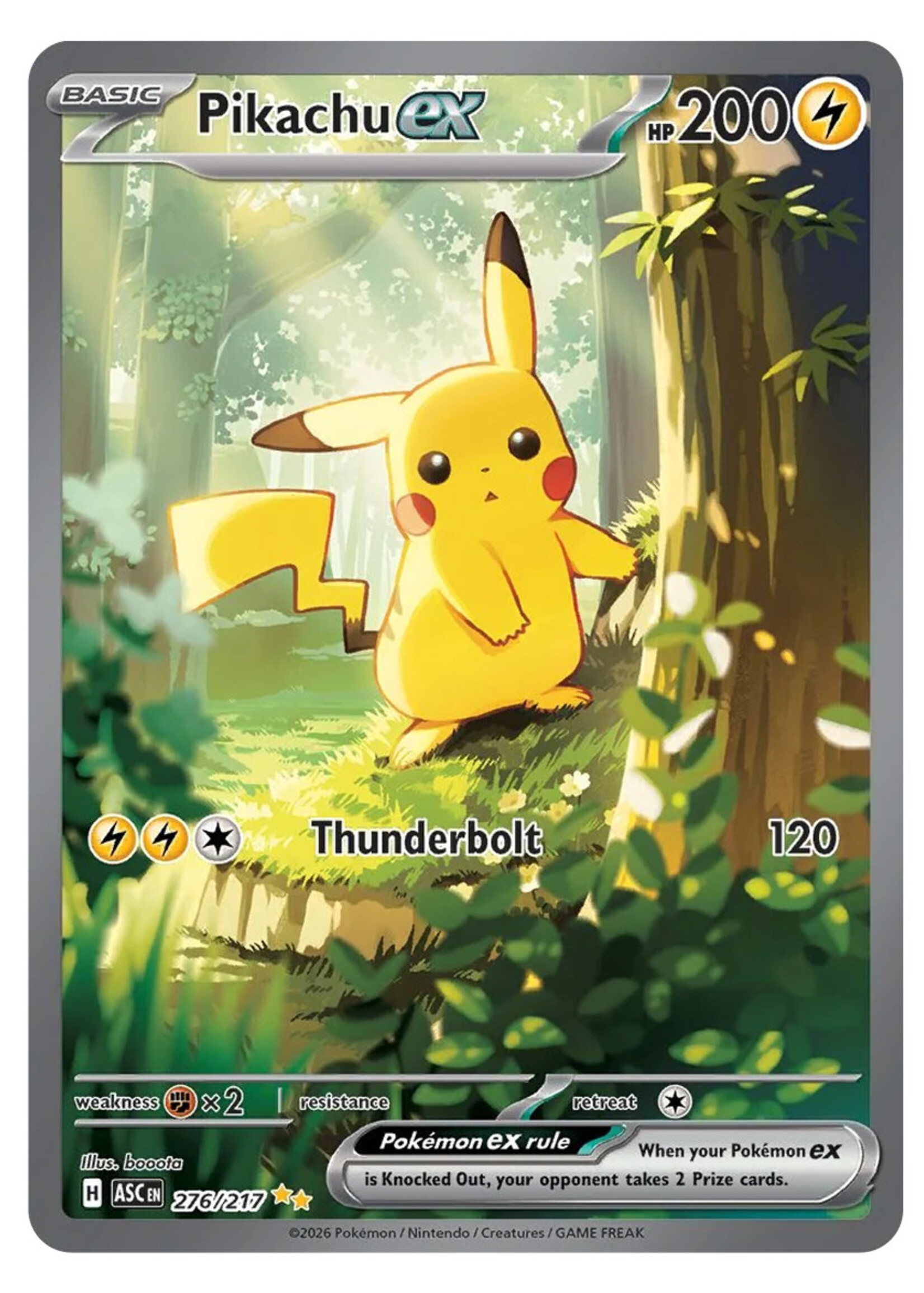 Pikachu Ex 276 (ASC): near mint