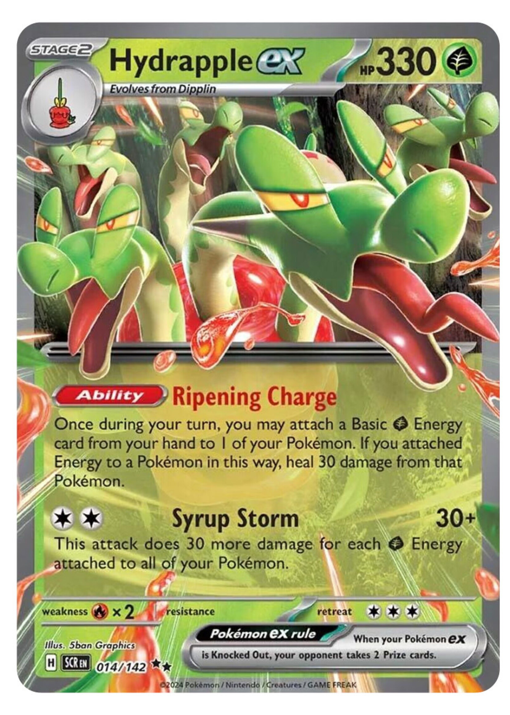 Hydrapple Ex 14 (SCR): excellent