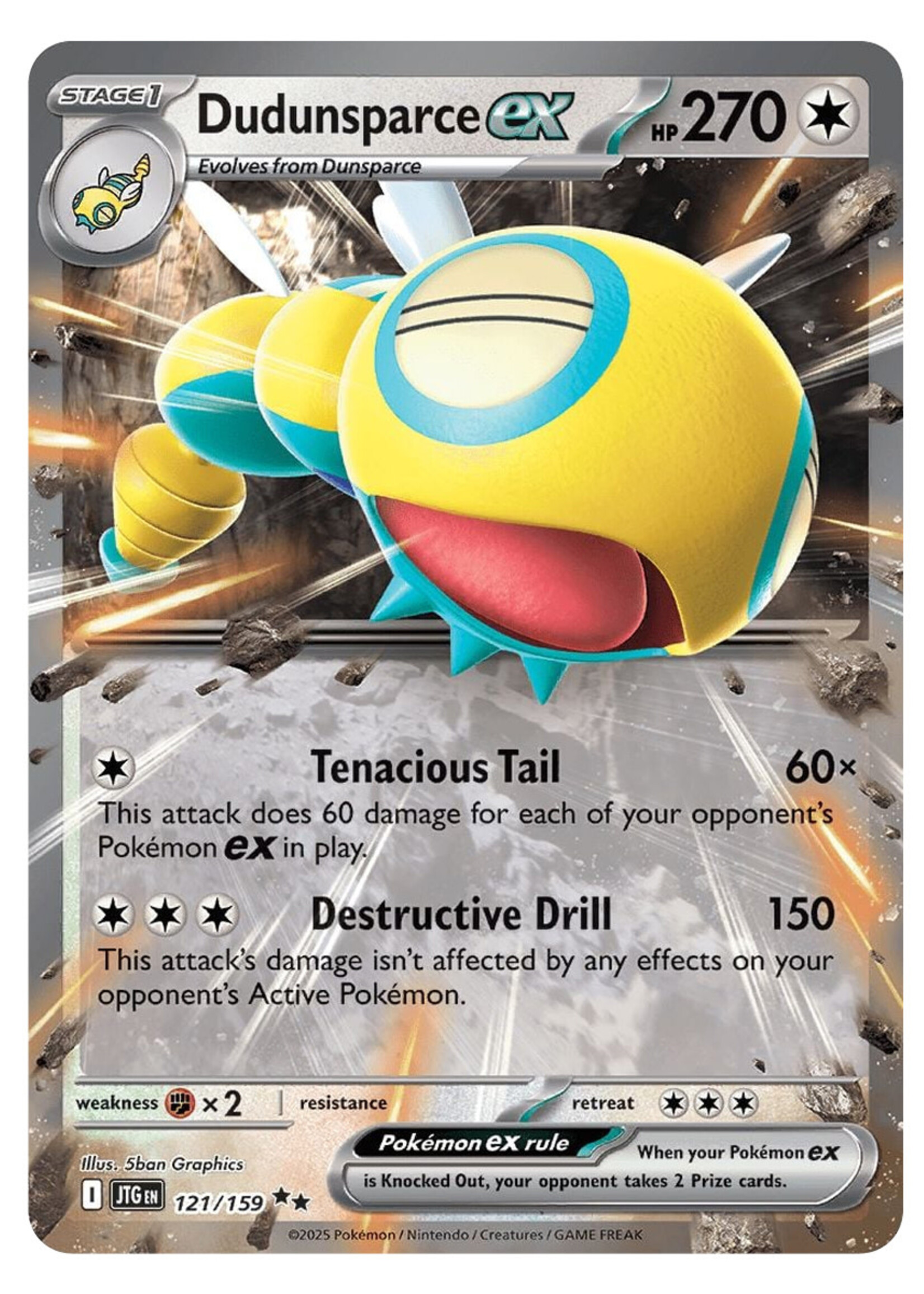 Dudunsparce Ex 121 (JTG): near mint