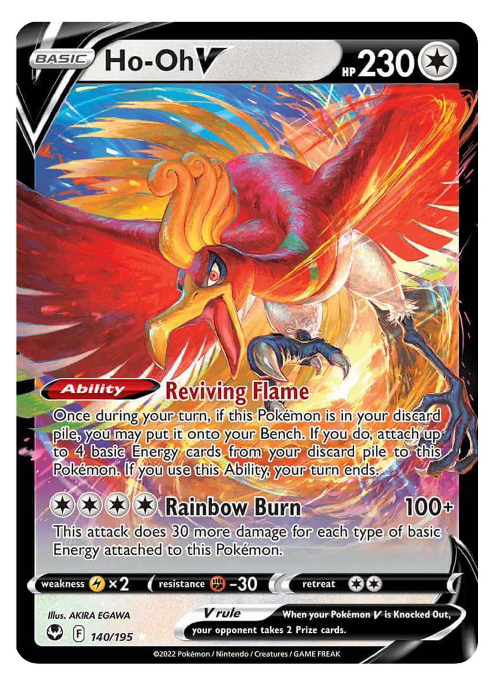 Ho-Oh V 140 (SIT): near mint